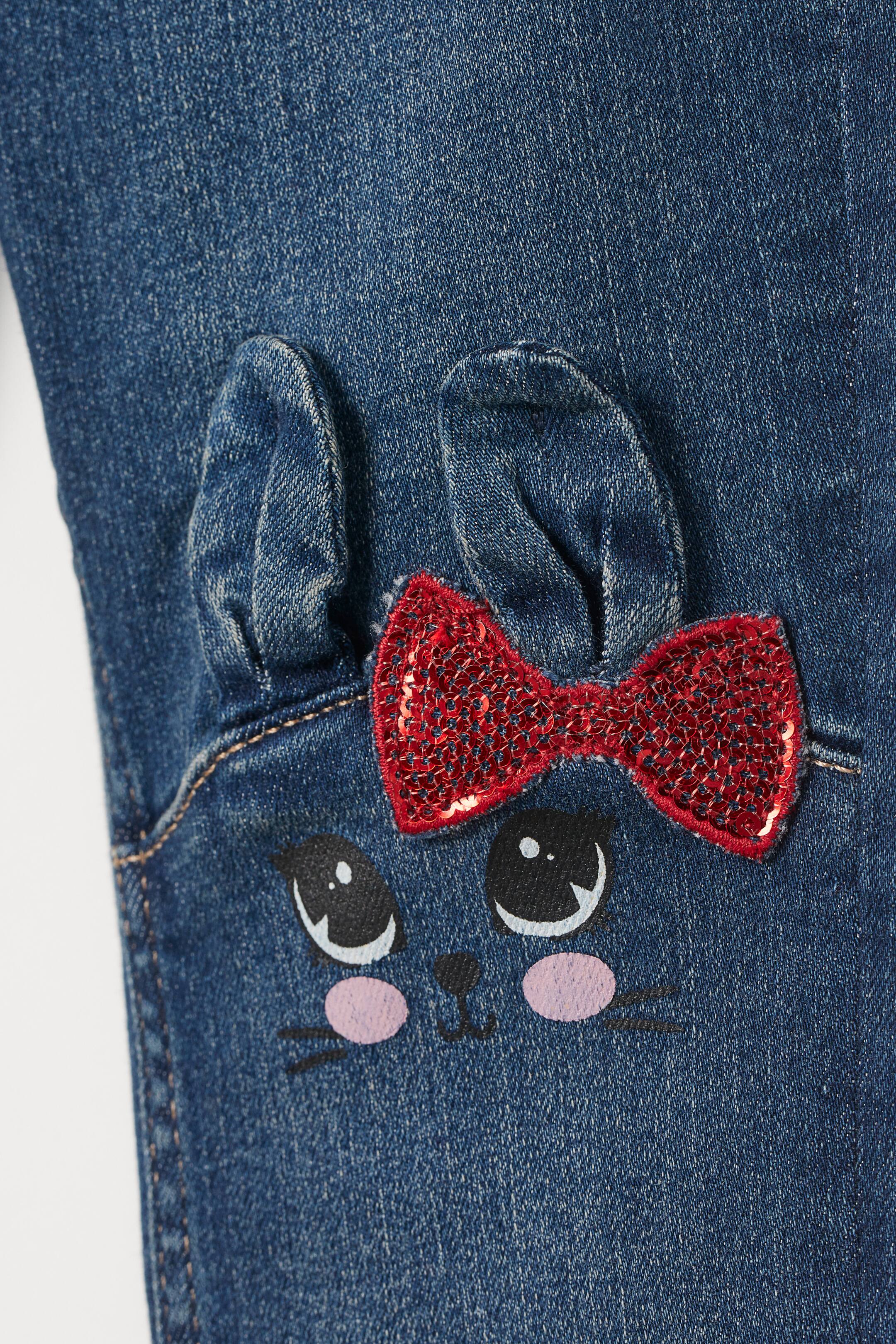 Größeres Bild ansehen: Skinny Fit Jeans - Dunkelblau/Kaninchen - Kids | H&M DE 2