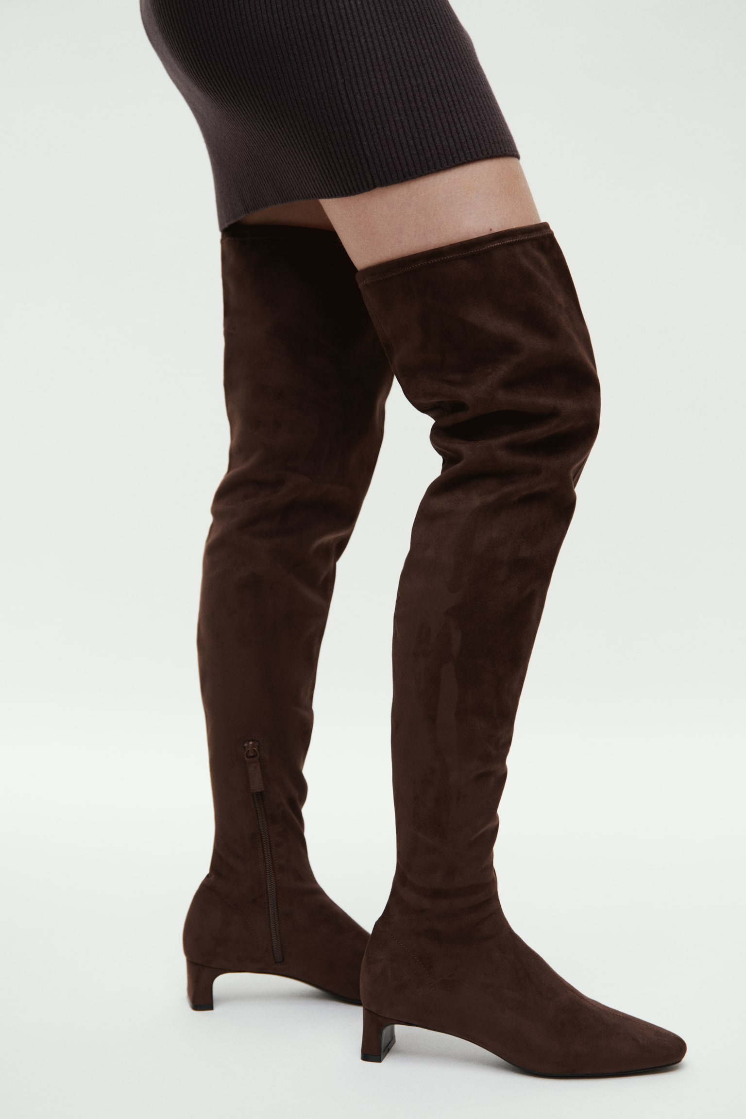 Женские ботинки H&M Over-the-Knee, цвет: Тёмный коричневый — фото 2
