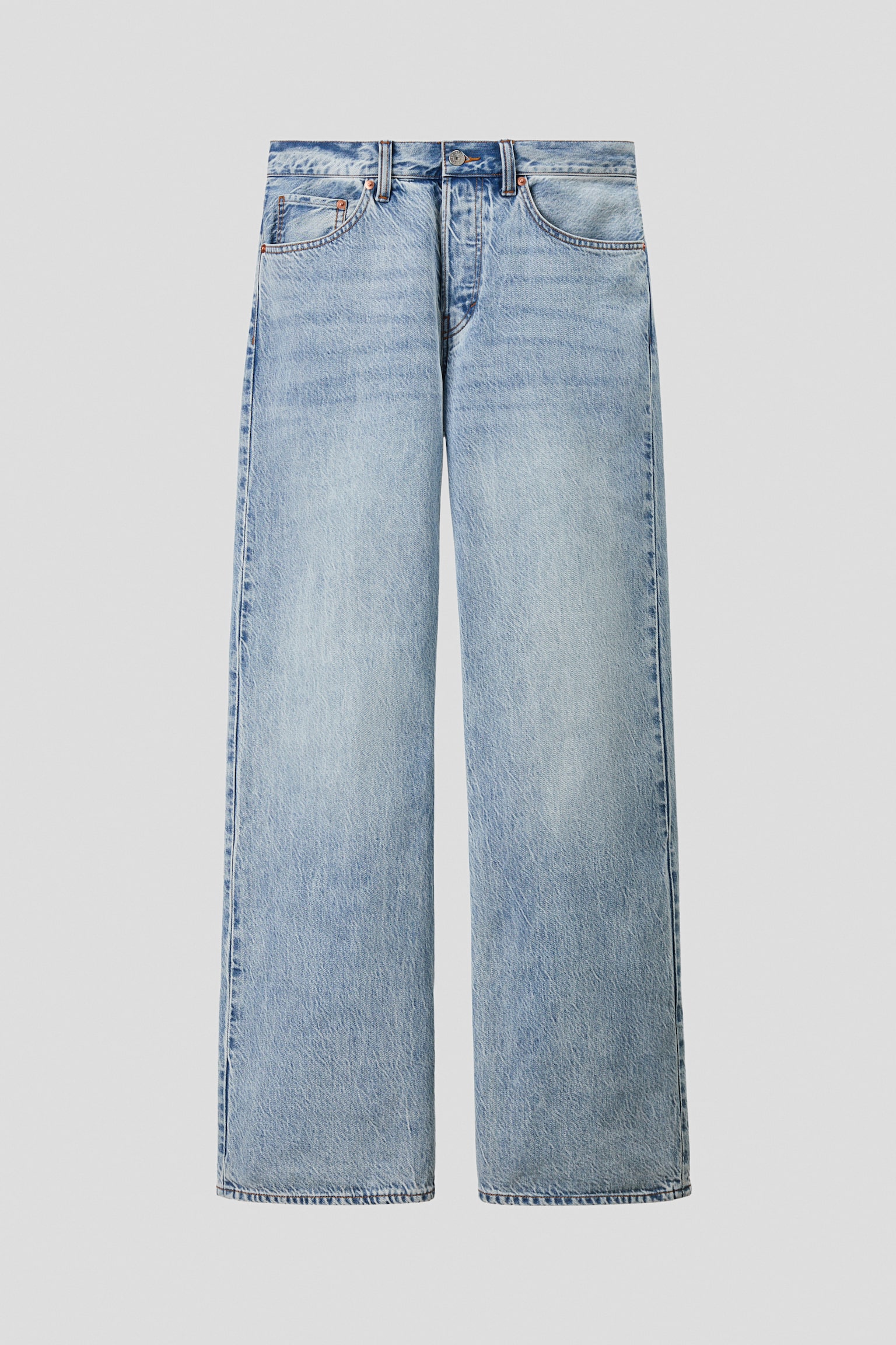 Relaxed Bootcut Jeans - 데님 블루 - 2