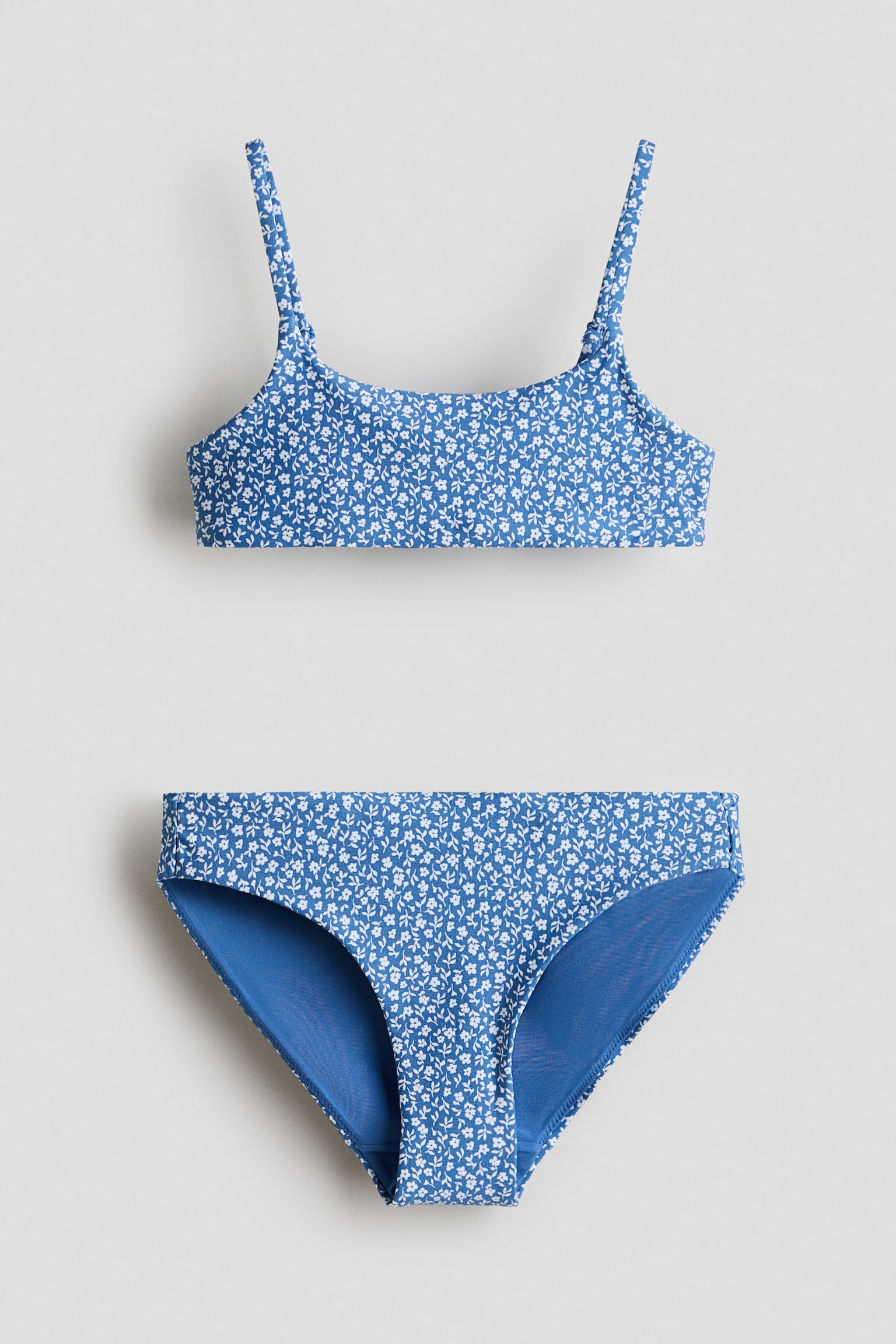 Bikini - Mavi/Çiçekli/Siyah