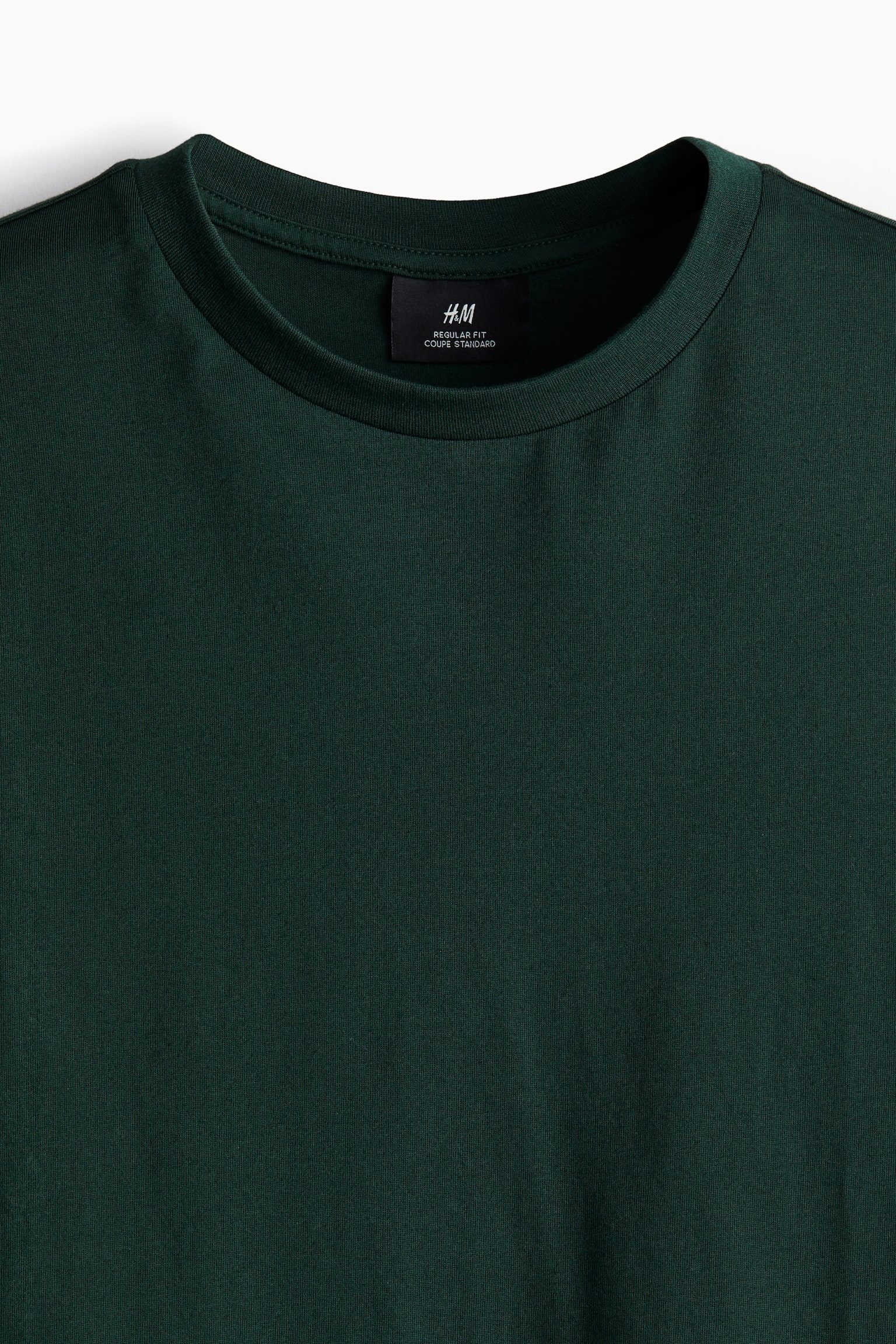 Regular Fit Round-neck T-shirt - Forest green/White/Black/Dark blue/Burgundy/Light beige/Grey marl/Dark grey/Black marl/Dark brown/Light beige/Brown/Light grey/Khaki green/Khaki green/Light blue/Pink/Light green - 4