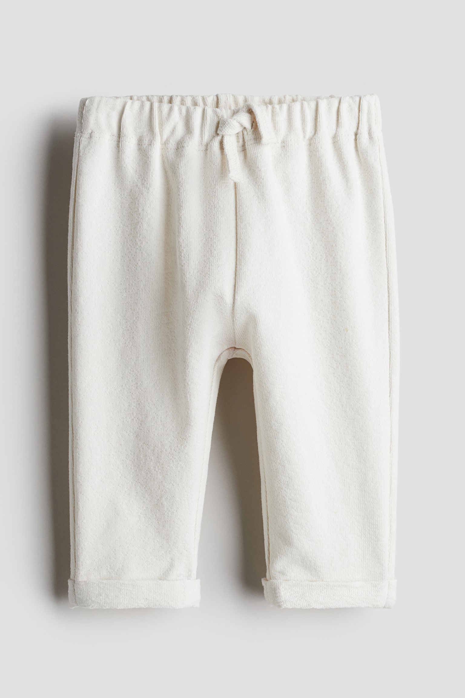 Terry Joggers - White/Light dusty pink - 1