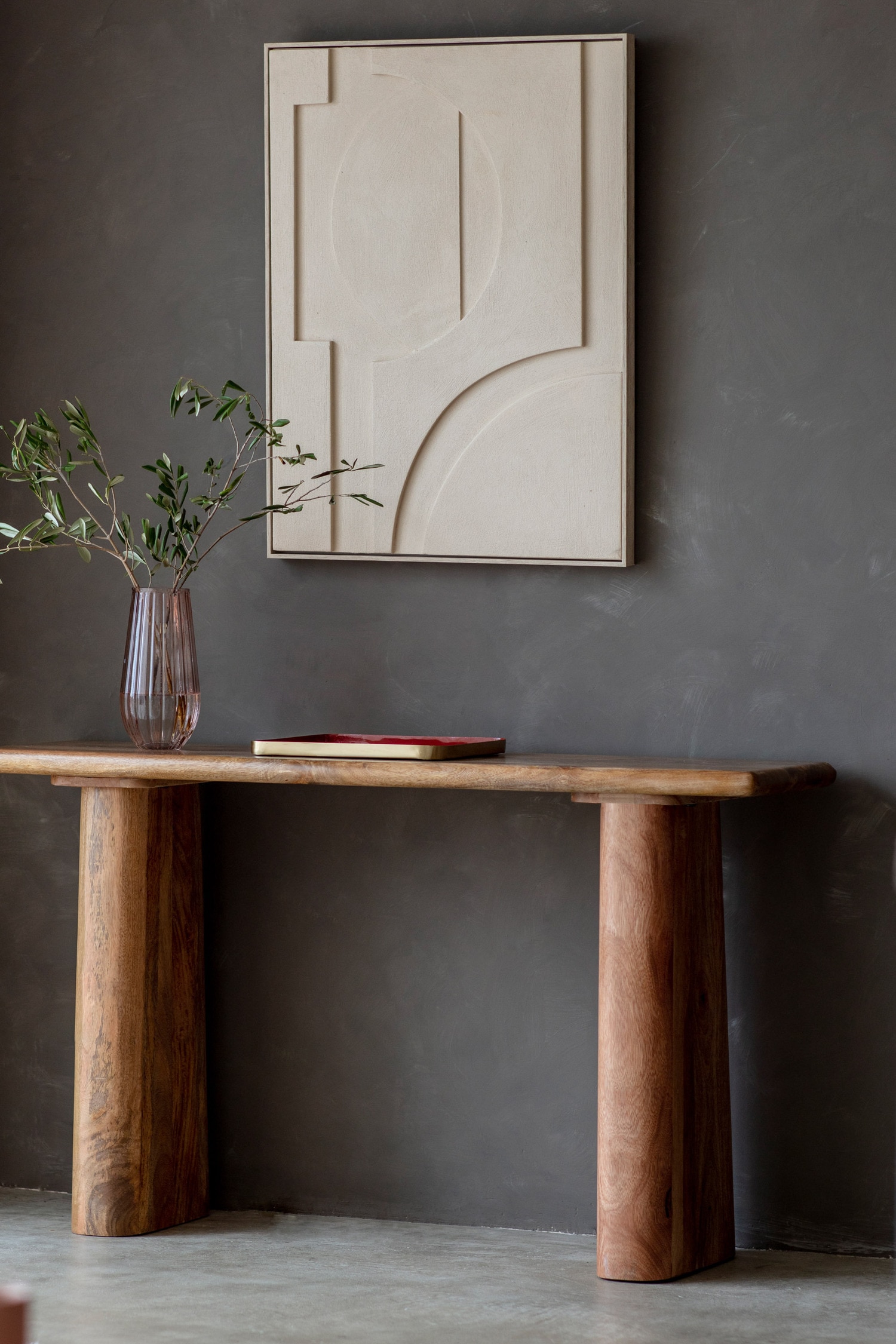 Mango Wood Console Table - Natural