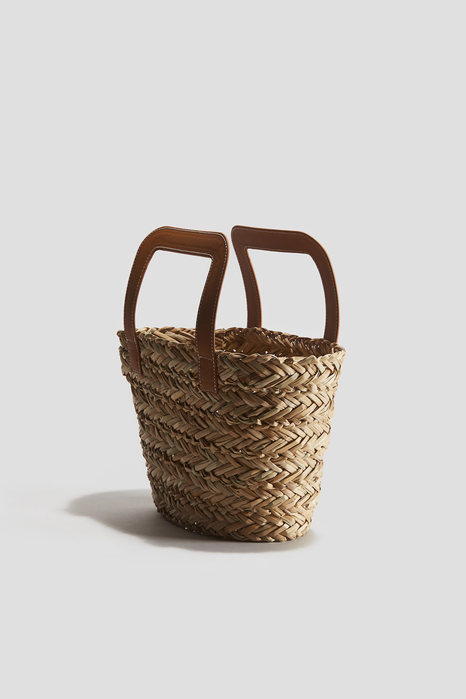 Straw Shopper - Beige/Brown - 3