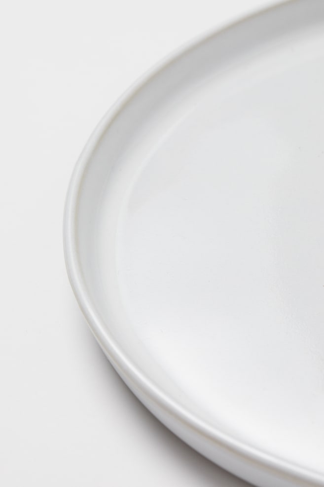 Stoneware plate - Natural white/Shiny/Anthracite grey/Beige/Dark green/dc - 3