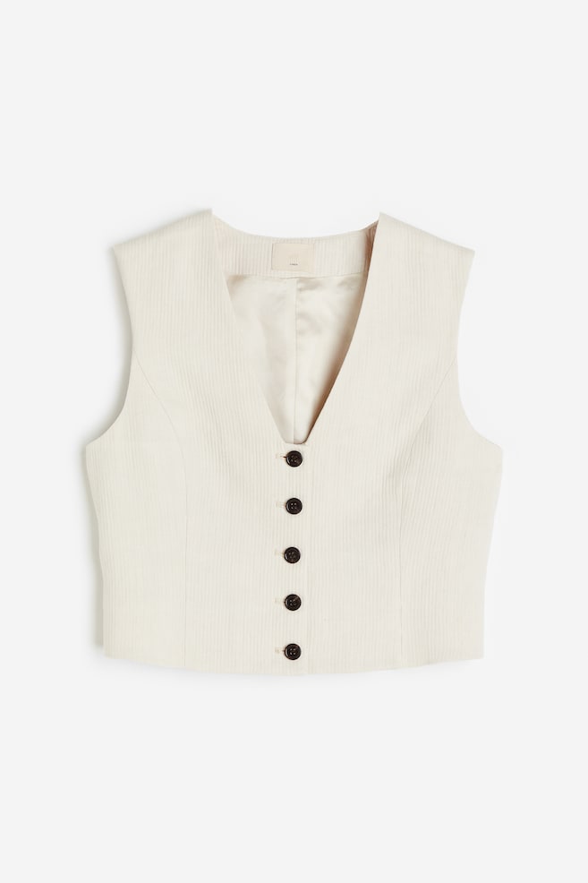 Linen suit waistcoat - 1