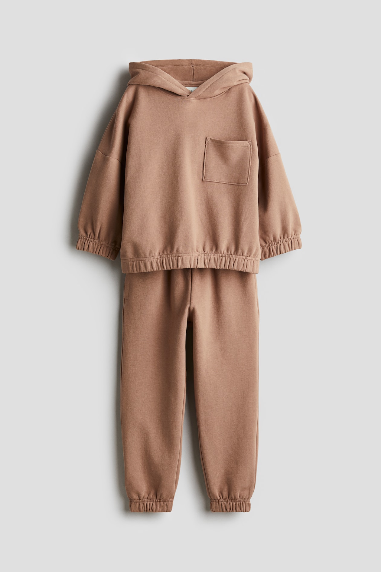 2-piece cotton sweatshirt set Dark beige Kids H&M IN