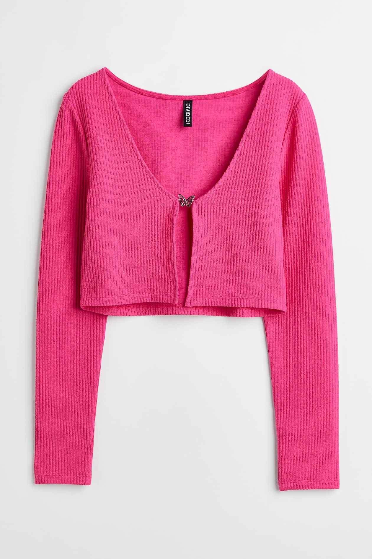 Butterfly-detail long-sleeved top Pink Ladies H&M IN