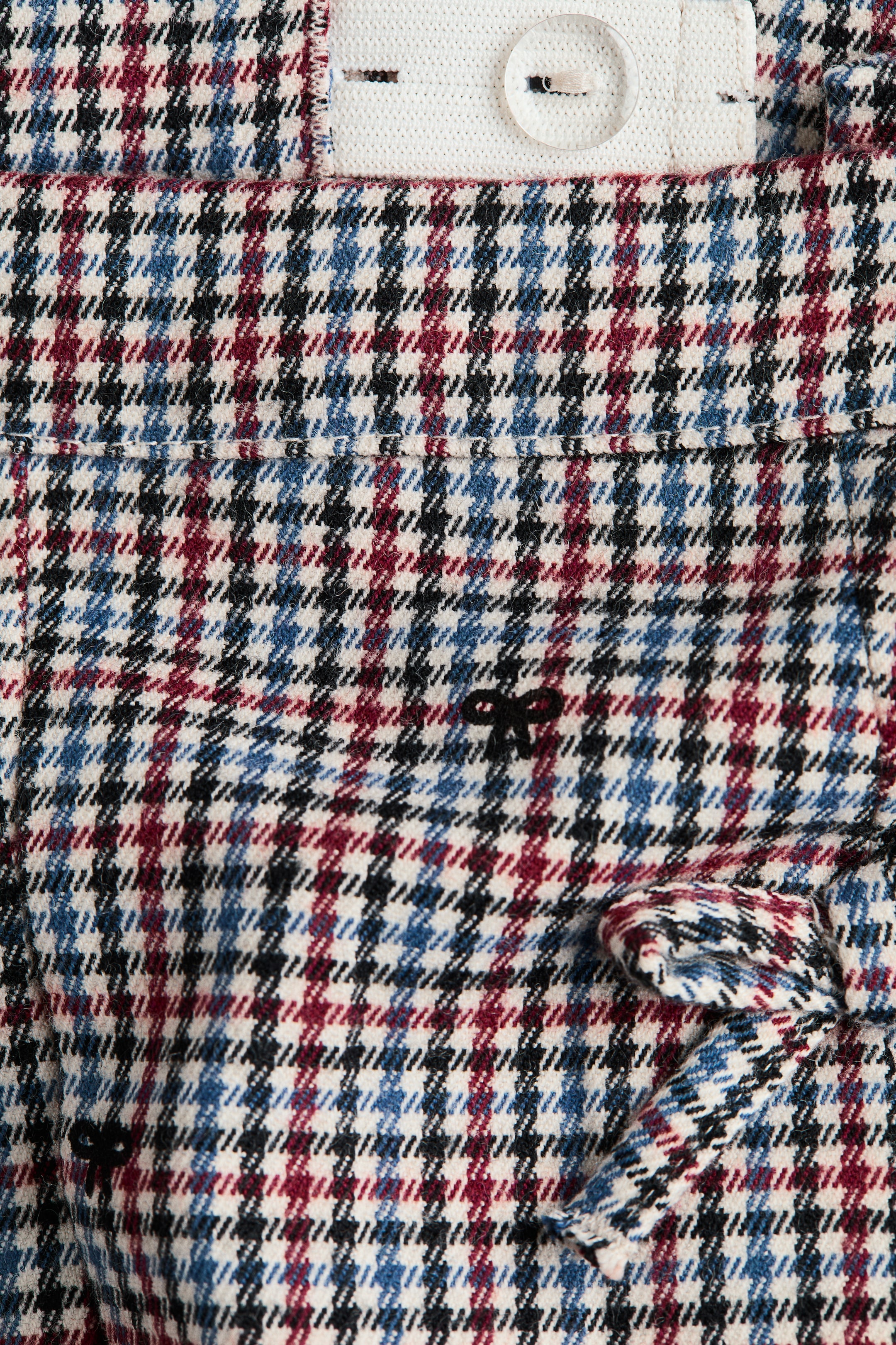 Bow-Detail Pleated Skirt