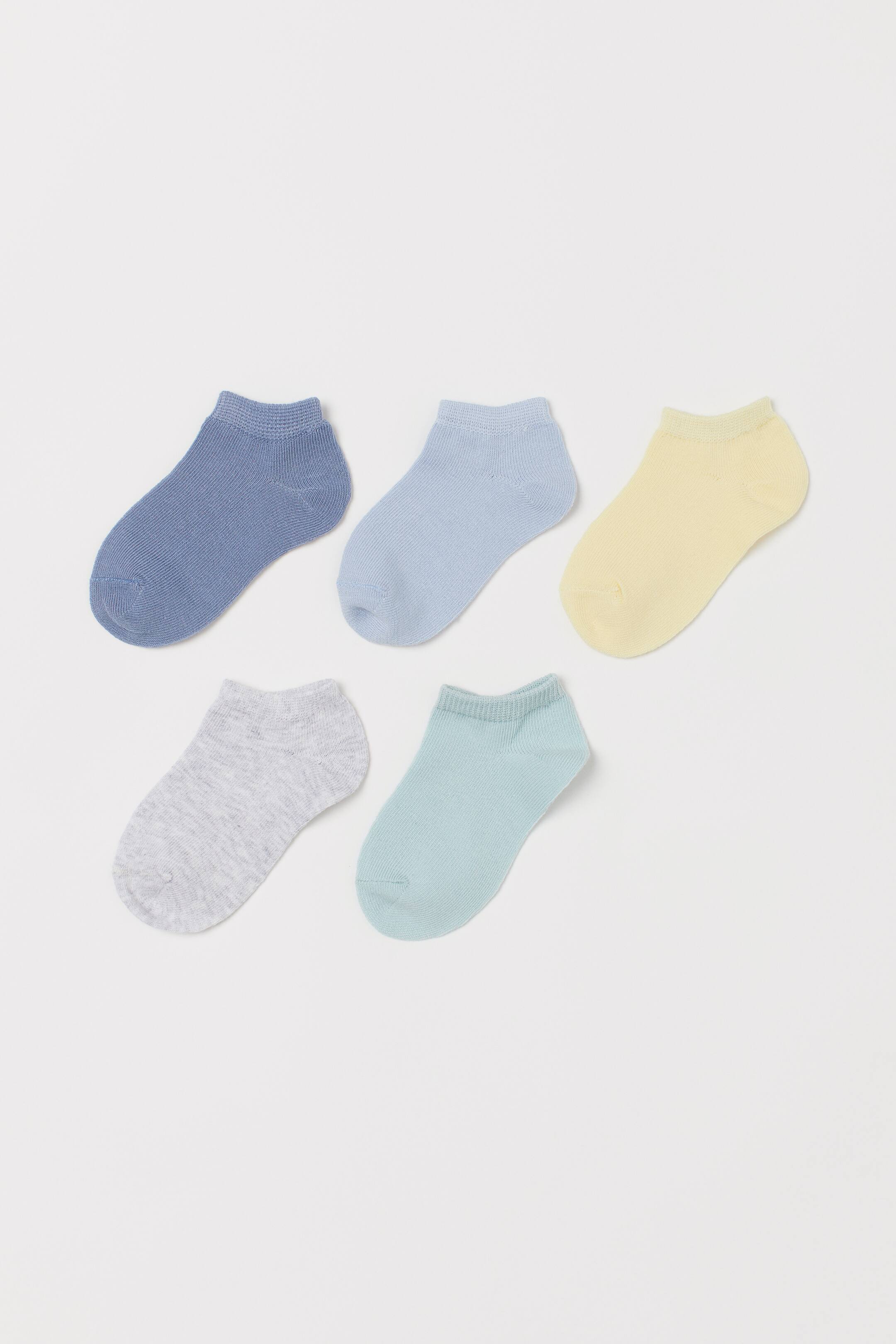 Größeres Bild ansehen: 5er-Pack Sneakersocken - Blau/Mehrfarbig - Kids | H&M DE 1