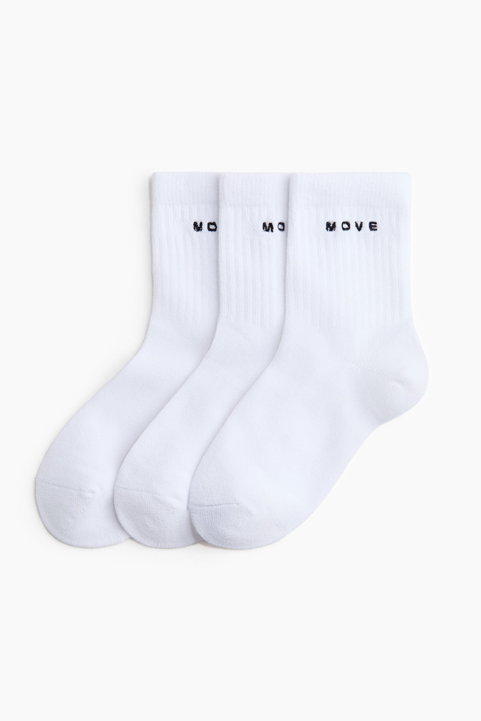 Pack de 3 calcetines de deporte - Blanco