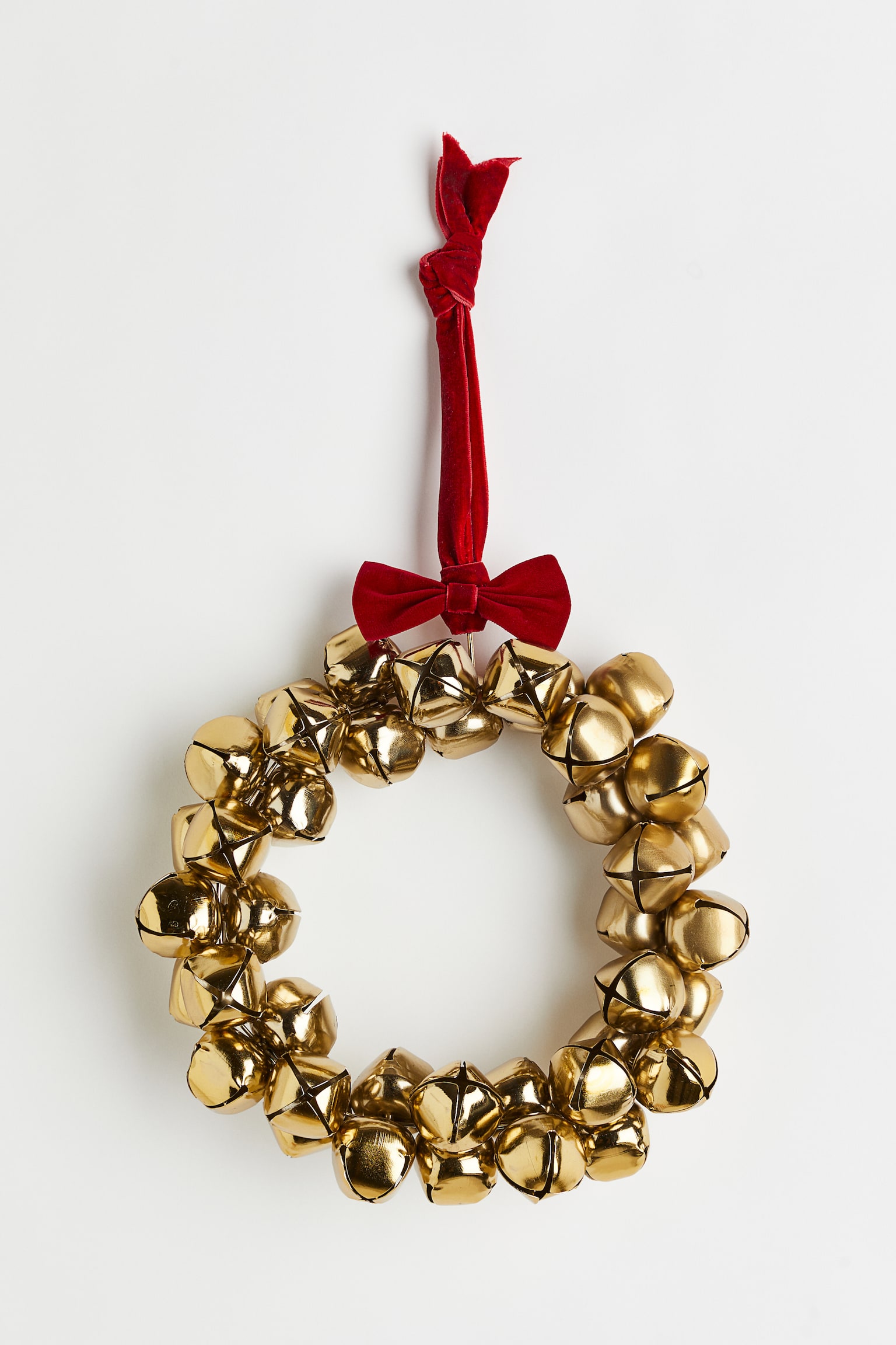 Large wreath with bells - Gold-coloured - 1