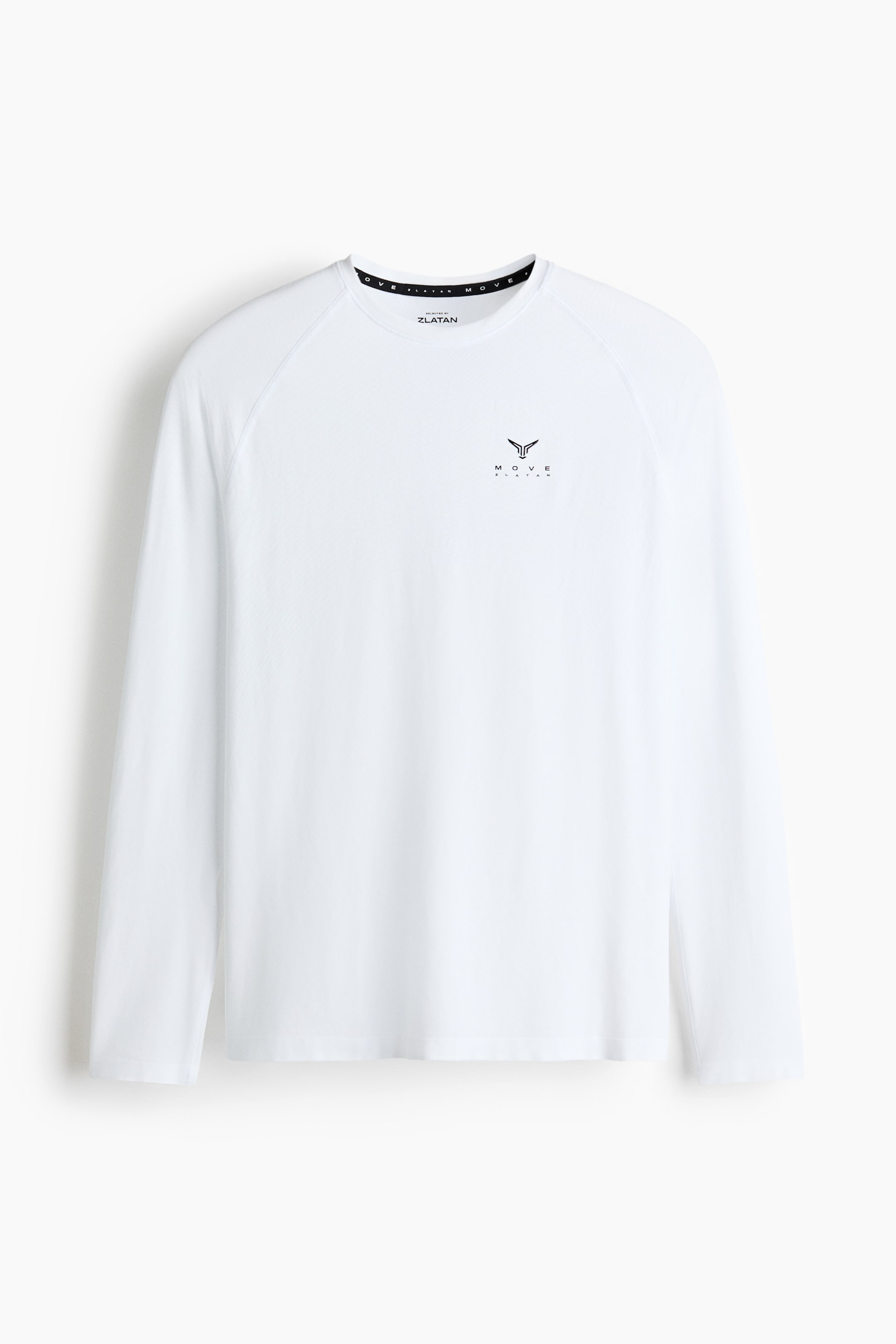 Ampliar la imagen: Playera deportiva Muscle Fit con DryMove™ - Blanco/Move Zlatan - Men | H&M MX 1