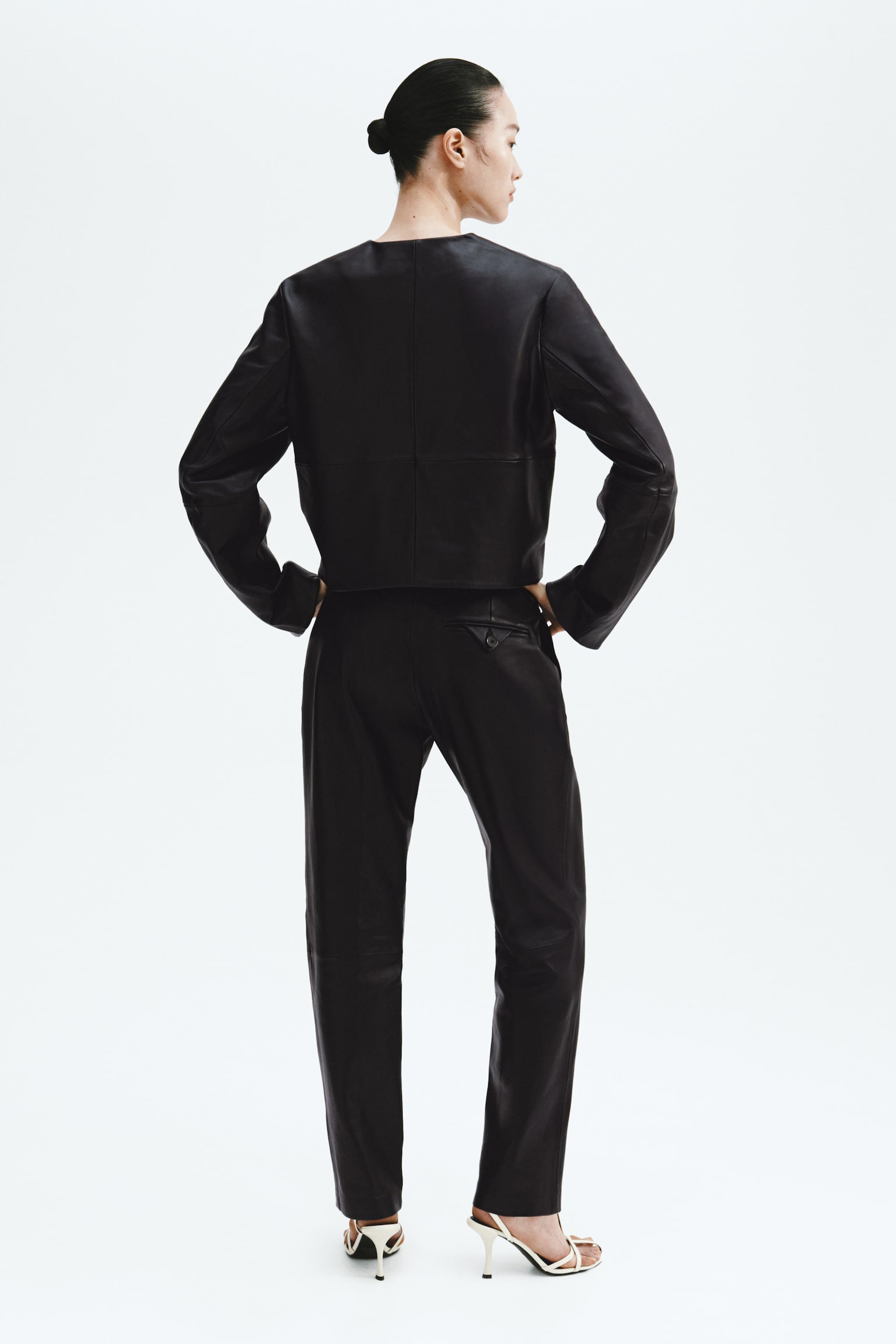 Leather trousers - Black - 5