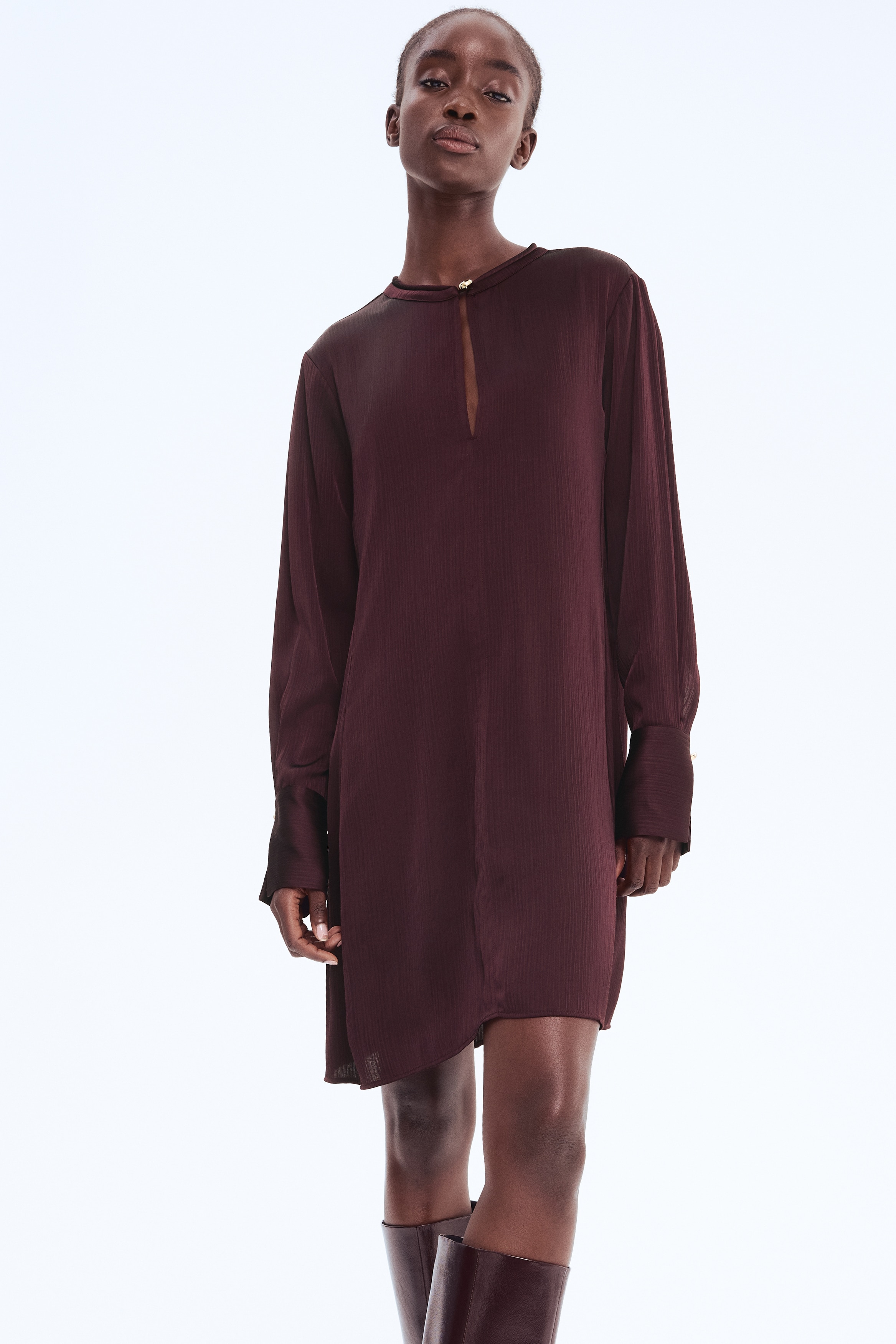 sachin and babi light blue dress Adaline Silk Midi Dress in Burgundy Maroon