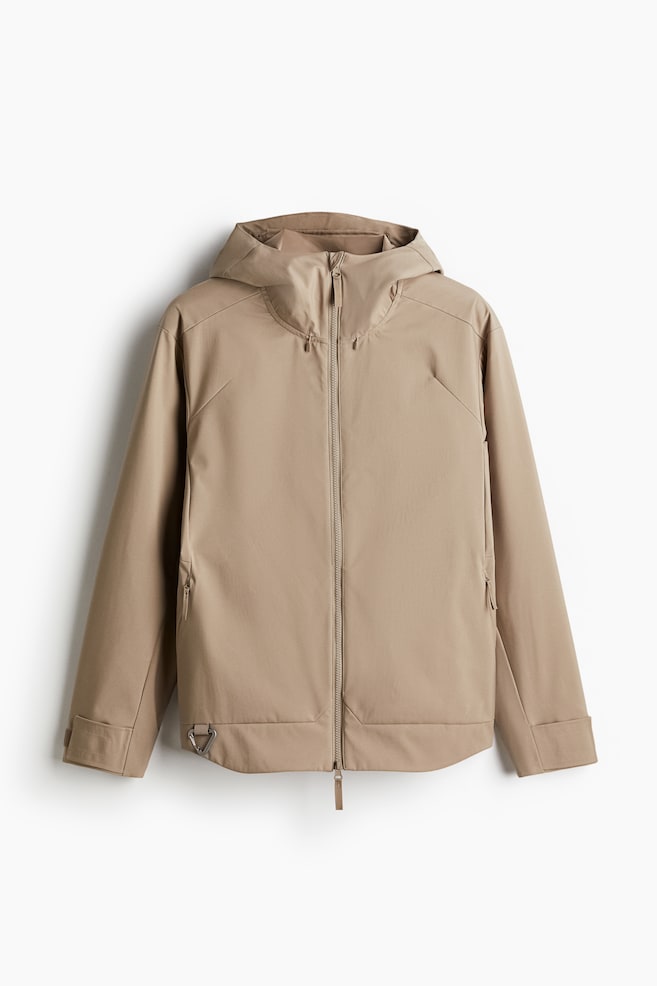 Regular Fit Water-repellent softshell jacket - Beige - 1