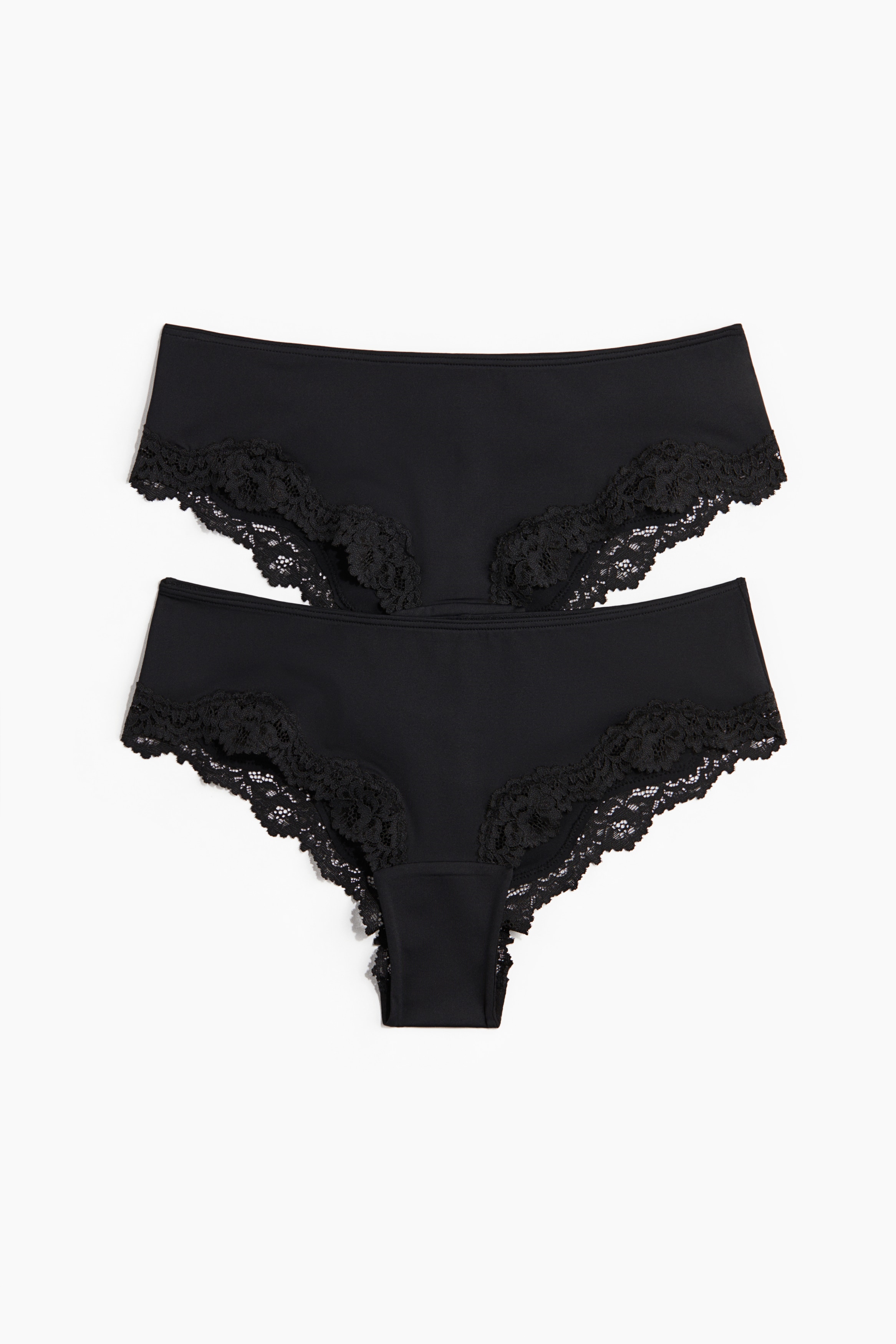 Pack de 2 cuecas Hipster em microfibra - Preto