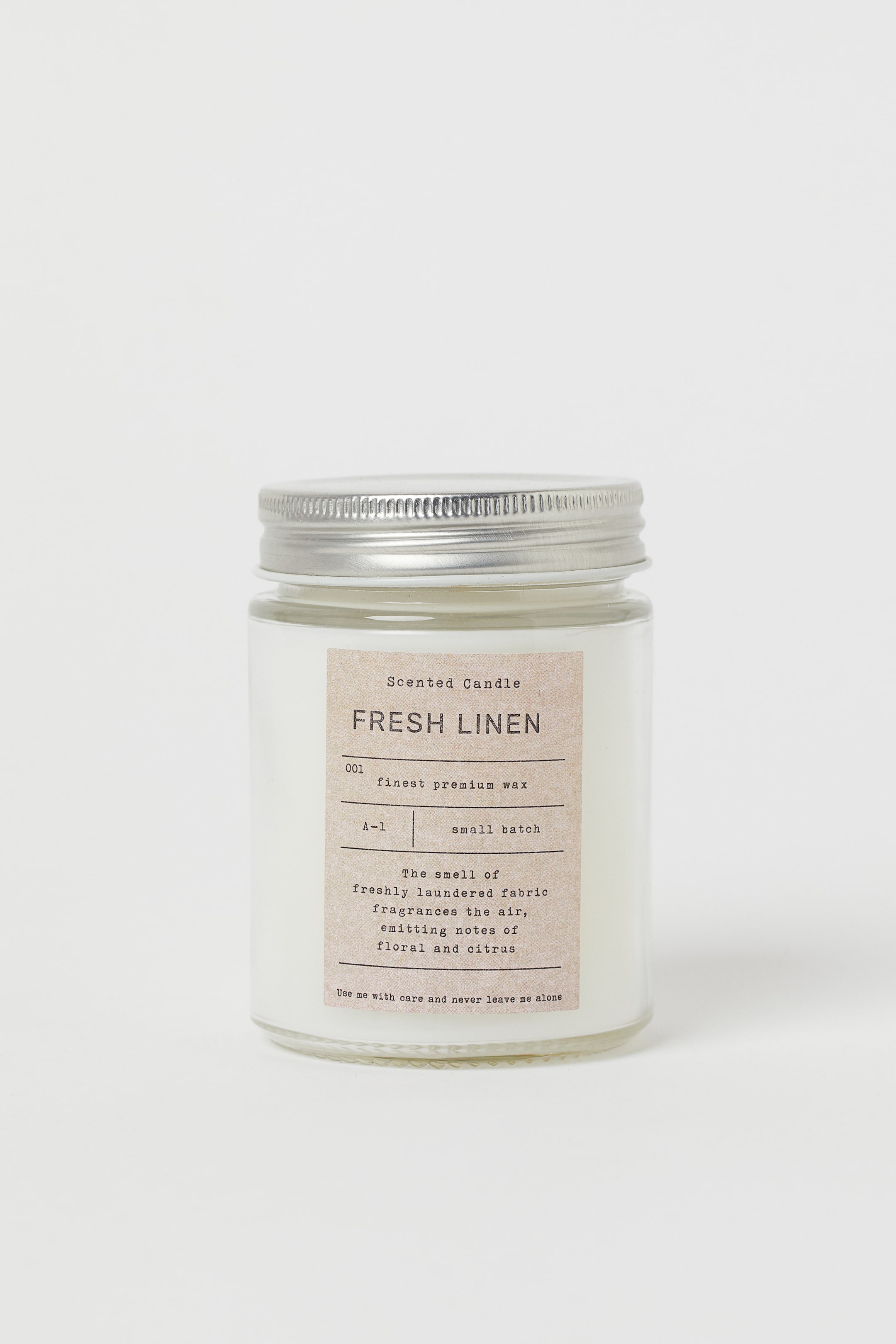 Büyük resmi görüntüle: Kapaklı Kapta Kokulu Mum - Beyaz/Fresh Linen - Home All | H&M TR 1