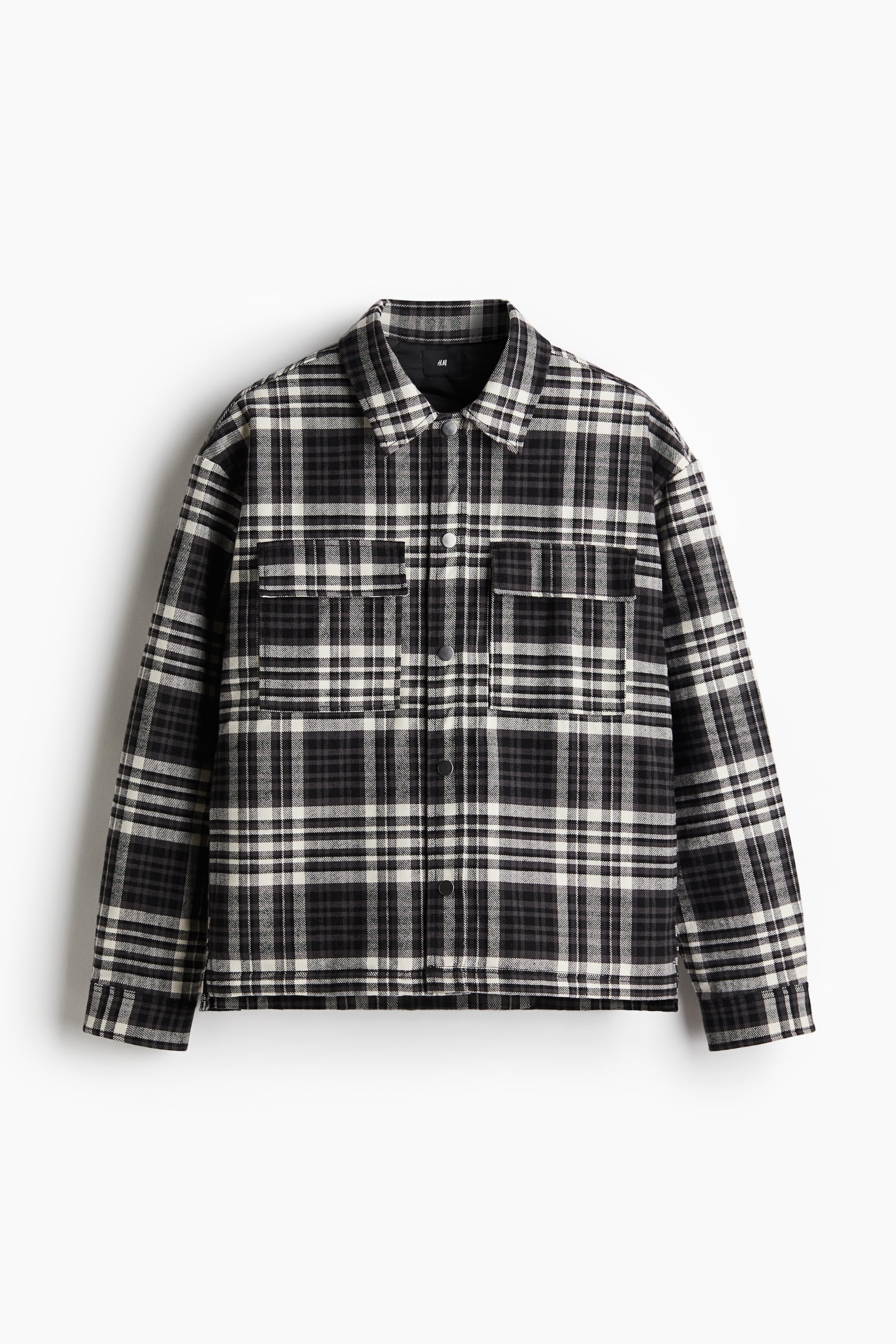 Oversized-Fit Flannel Overshirt