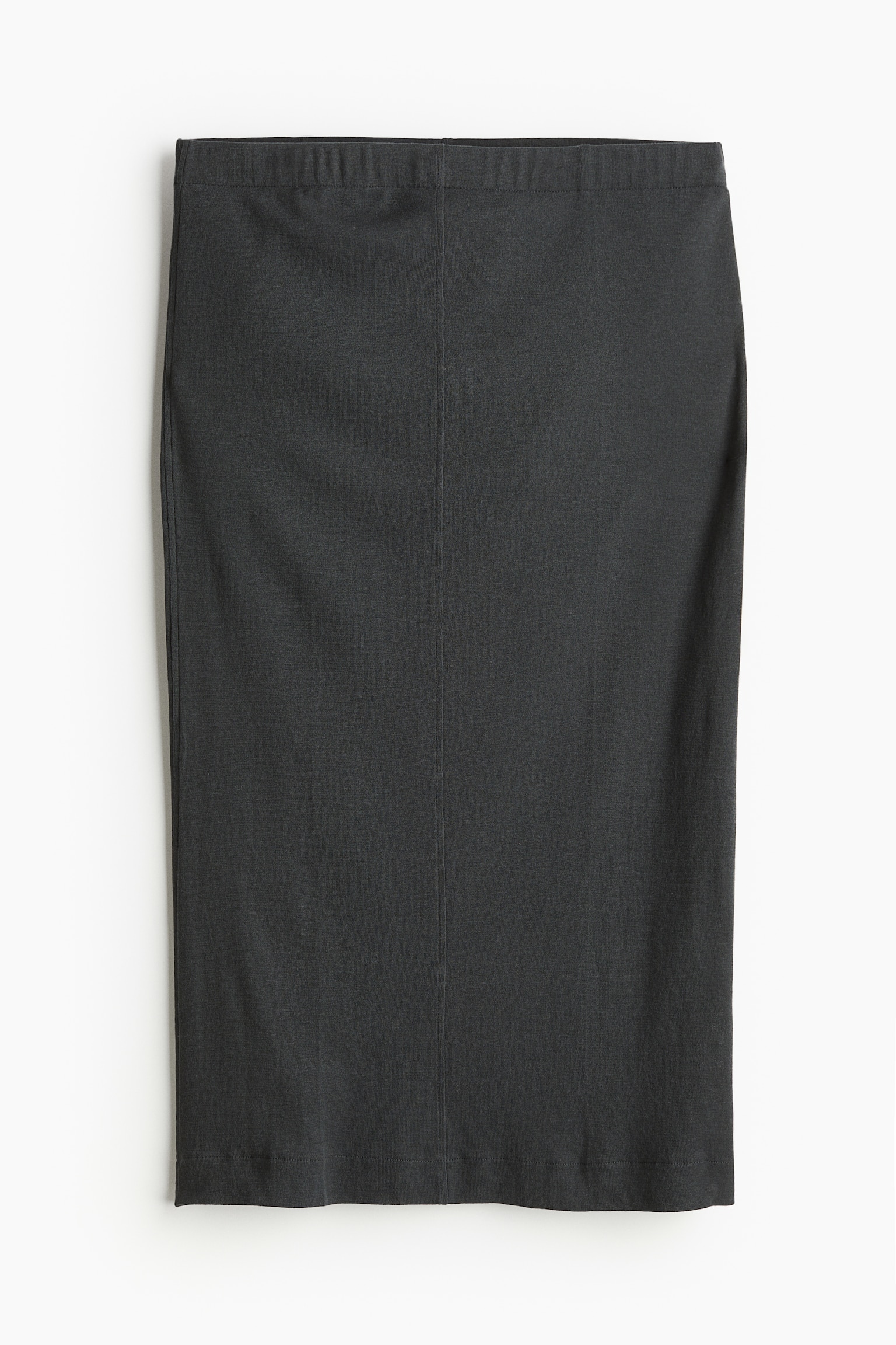 Cotton Pencil Skirt - Dark grey - 2