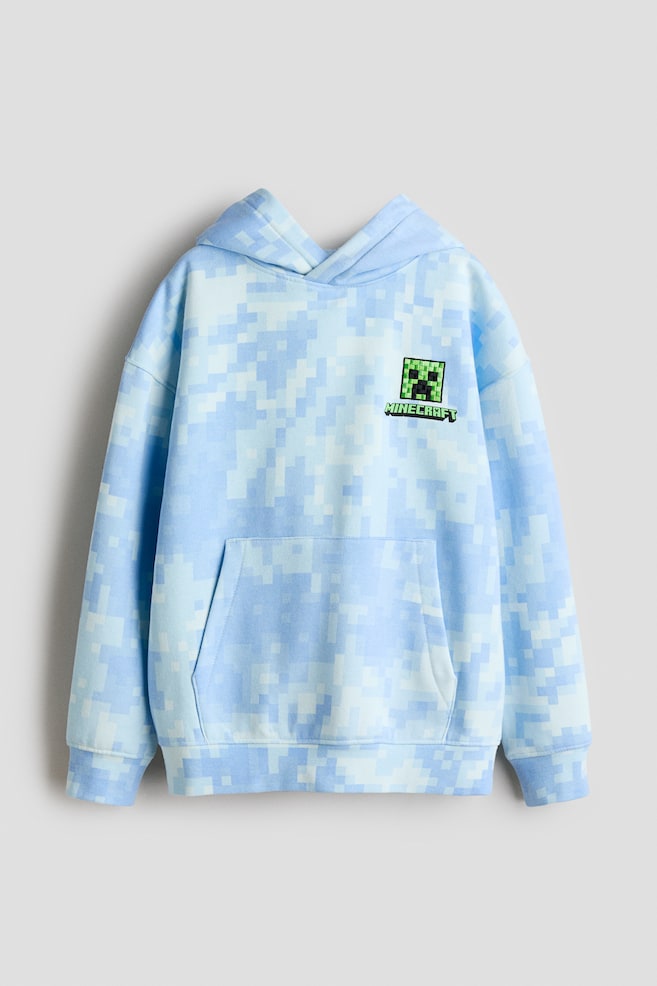 Printed hoodie - Light blue/Minecraft/Black/Ghostbusters/Light beige/NBA/Light grey/San Antonio Spurs/Grey/Fortnite/Dark green/SmileyWorld®/Grey/Minecraft/White/Garfield/Beige/The Simpsons - 1