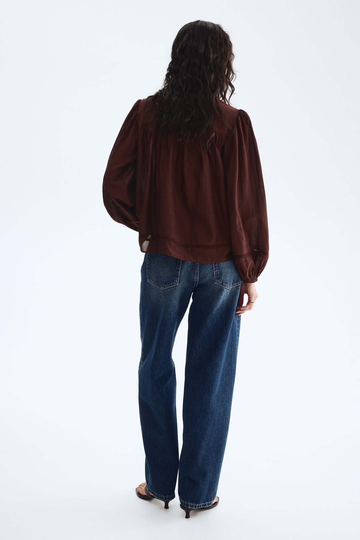 Lace-Inset Viscose-Blend Blouse - image 4