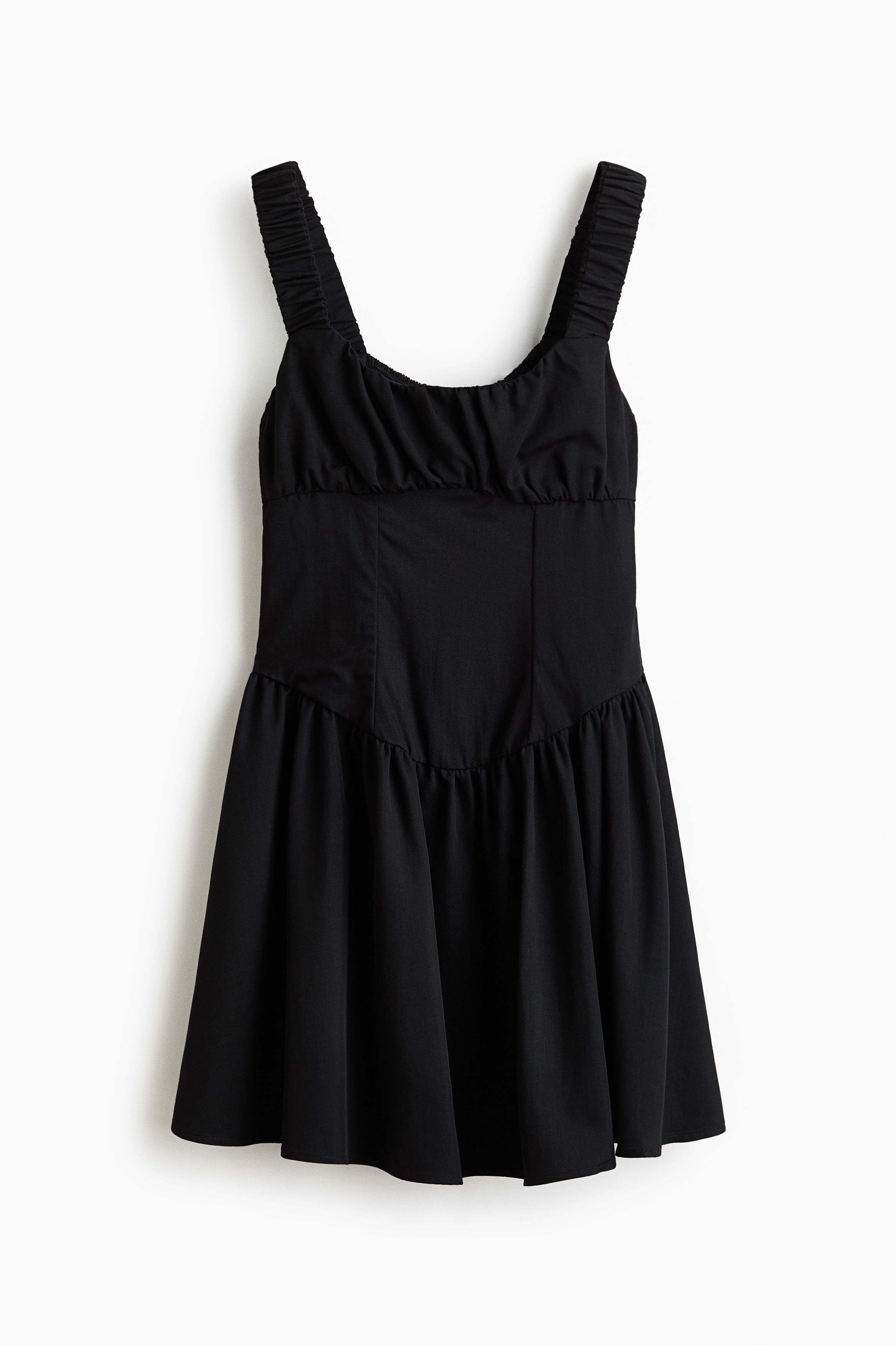midi pink dress ROVE Linen-Cotton Midi Dress - Crossover Back Ties