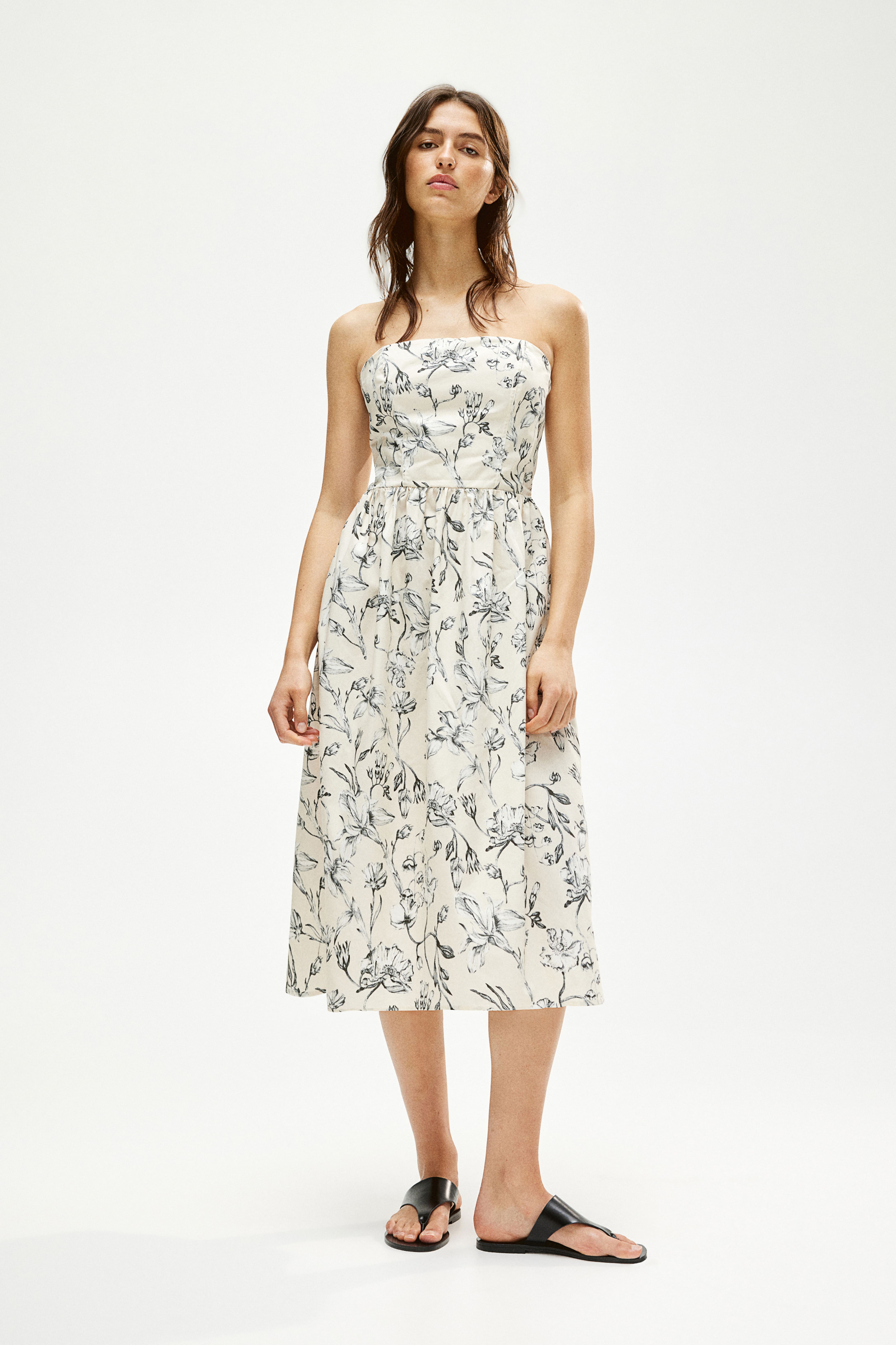 H&m flower dress best sale