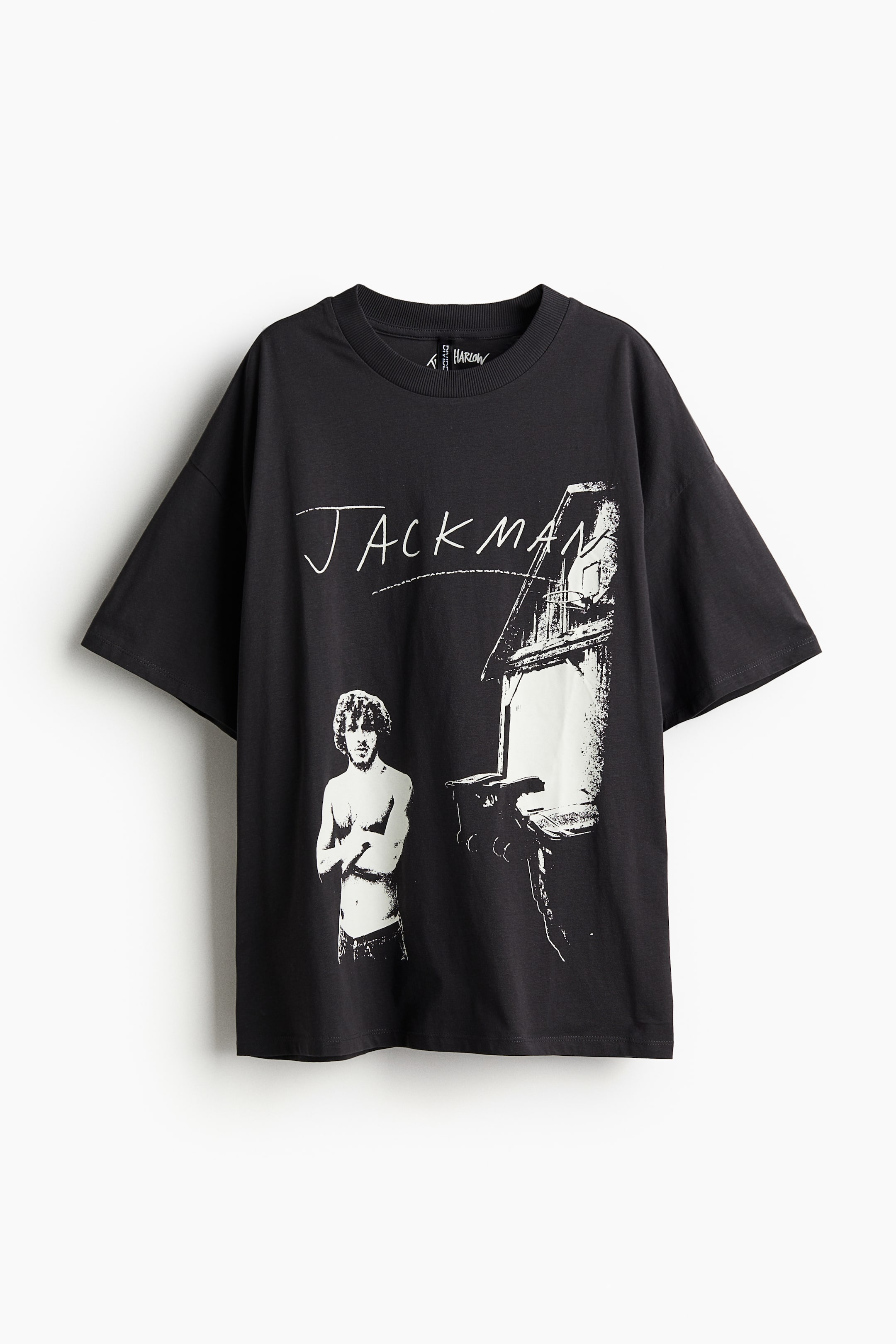 Oversized Printed T Shirt Black Jack Harlow Ladies Handm Us