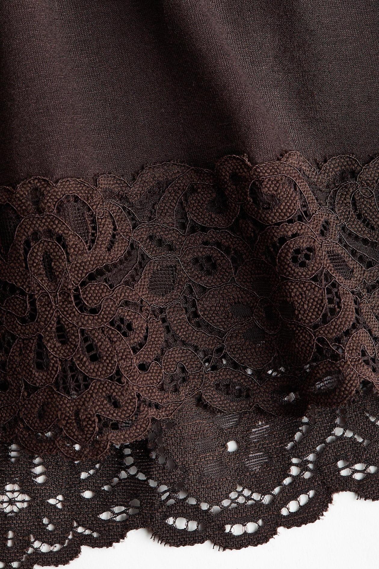 Lace-Trimmed Jersey Dress - image 3