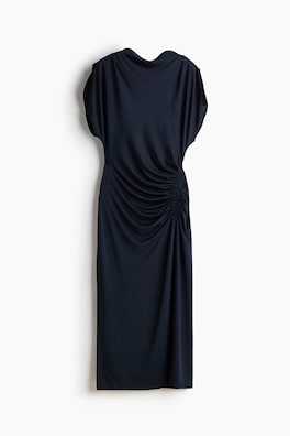 Draped jersey dress