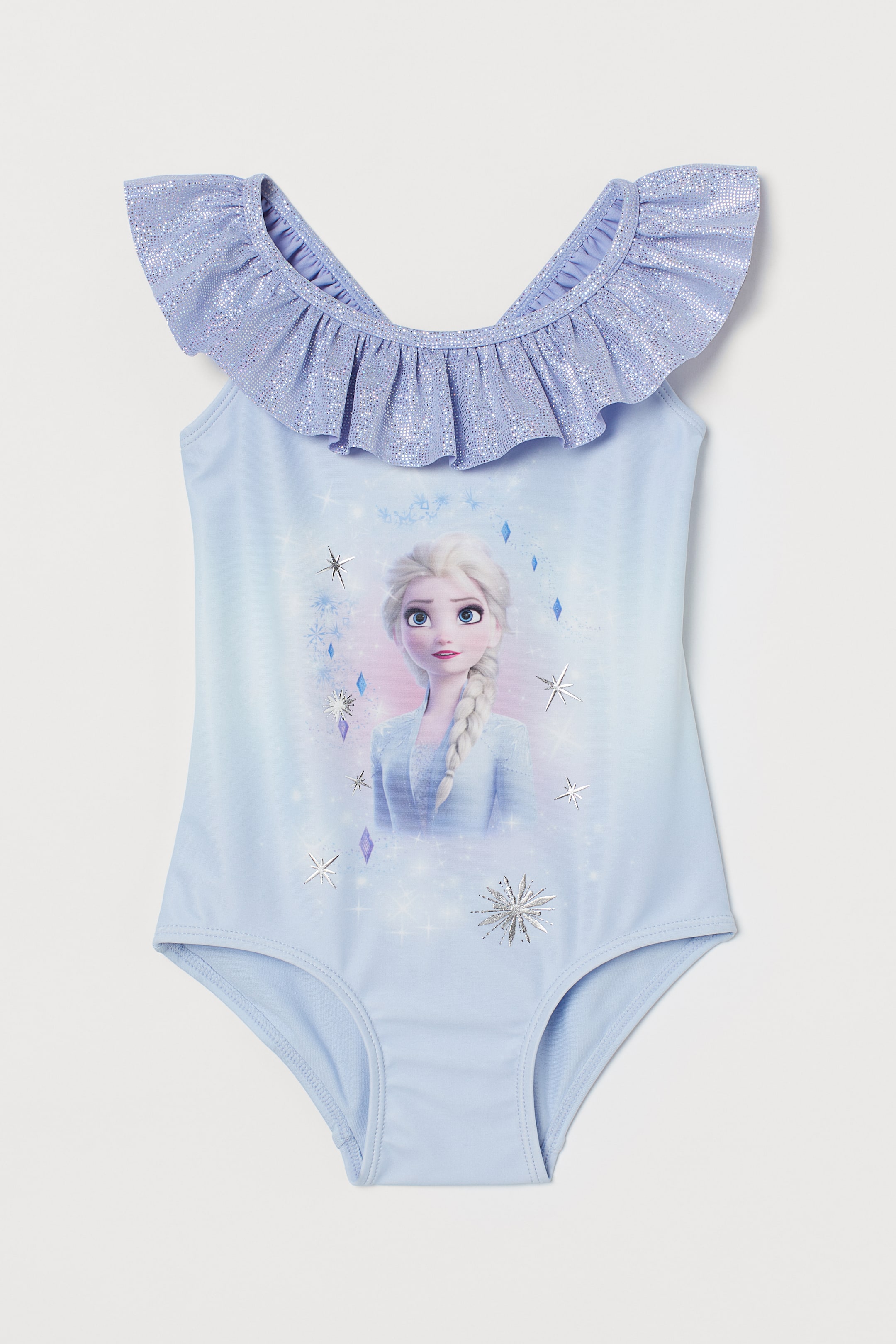 Ingrandisci l'immagine: Costume intero con volant - Azzurro/Frozen - BAMBINO | H&M CH 1