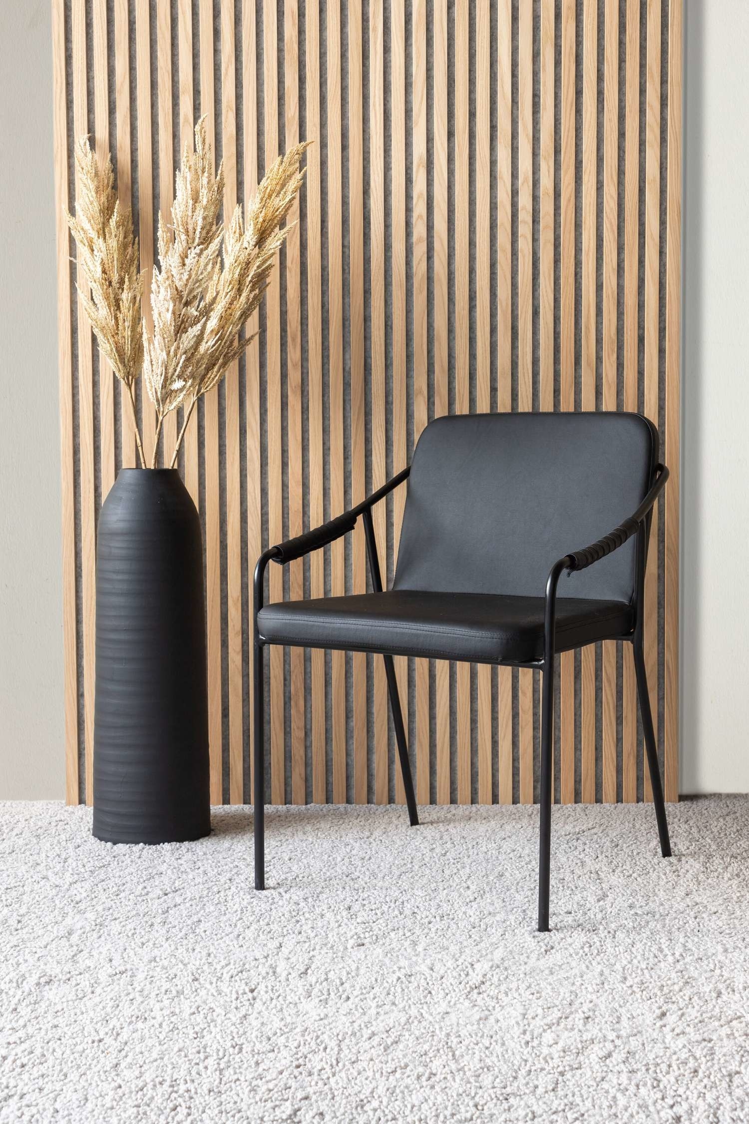 Tvist Chair 2-pack - Pu, Sort
