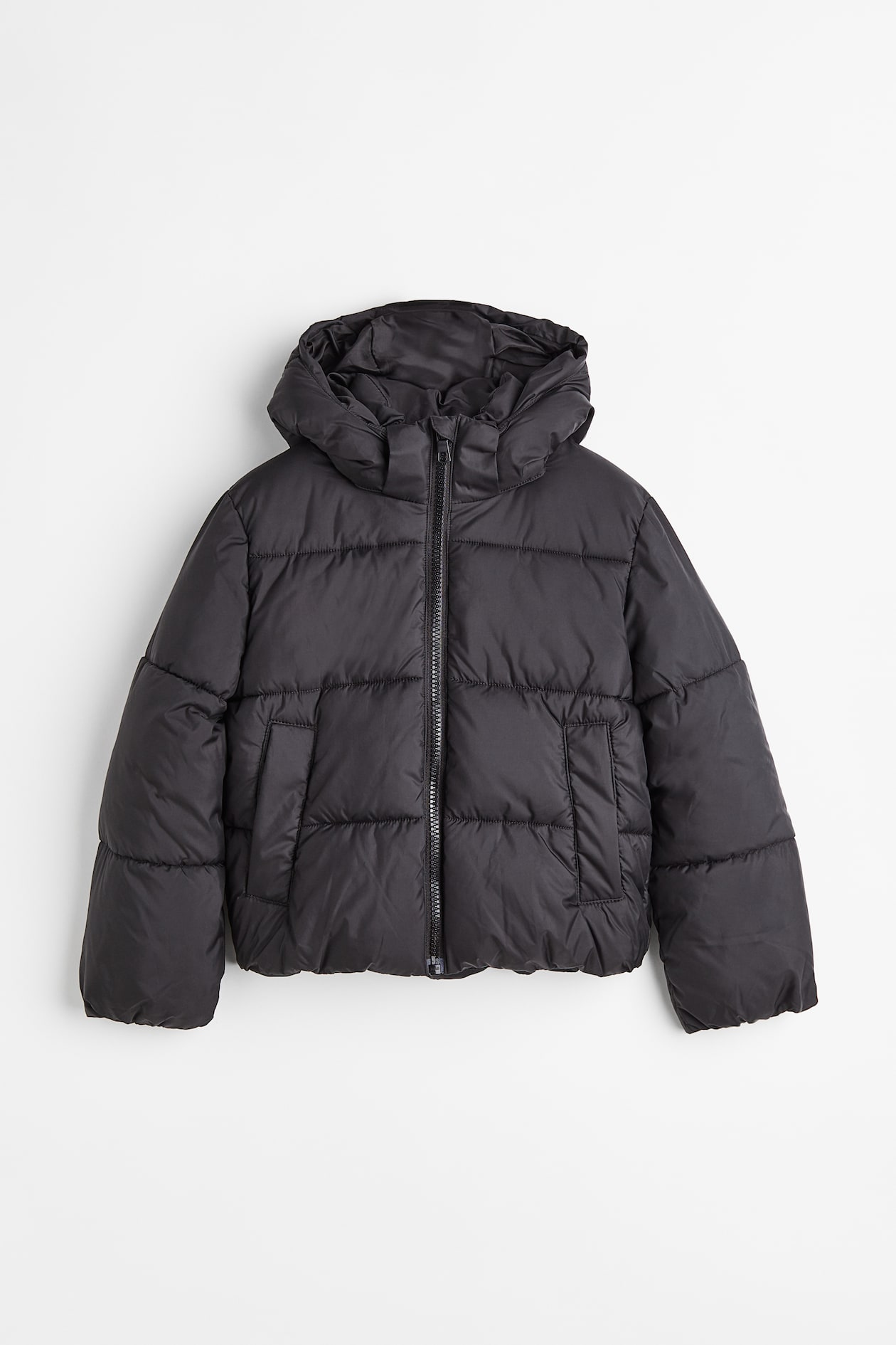 Water-repellent Puffer Jacket - Black - Kids | H&M US