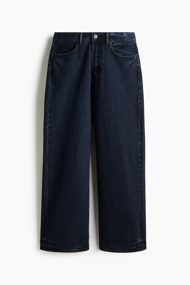 Loose Straight Jeans - Dark denim blue/Denim blue/Denim blue/Brown/Denim blue/Dark gray/Denim blue/Light denim blue/Black - 1