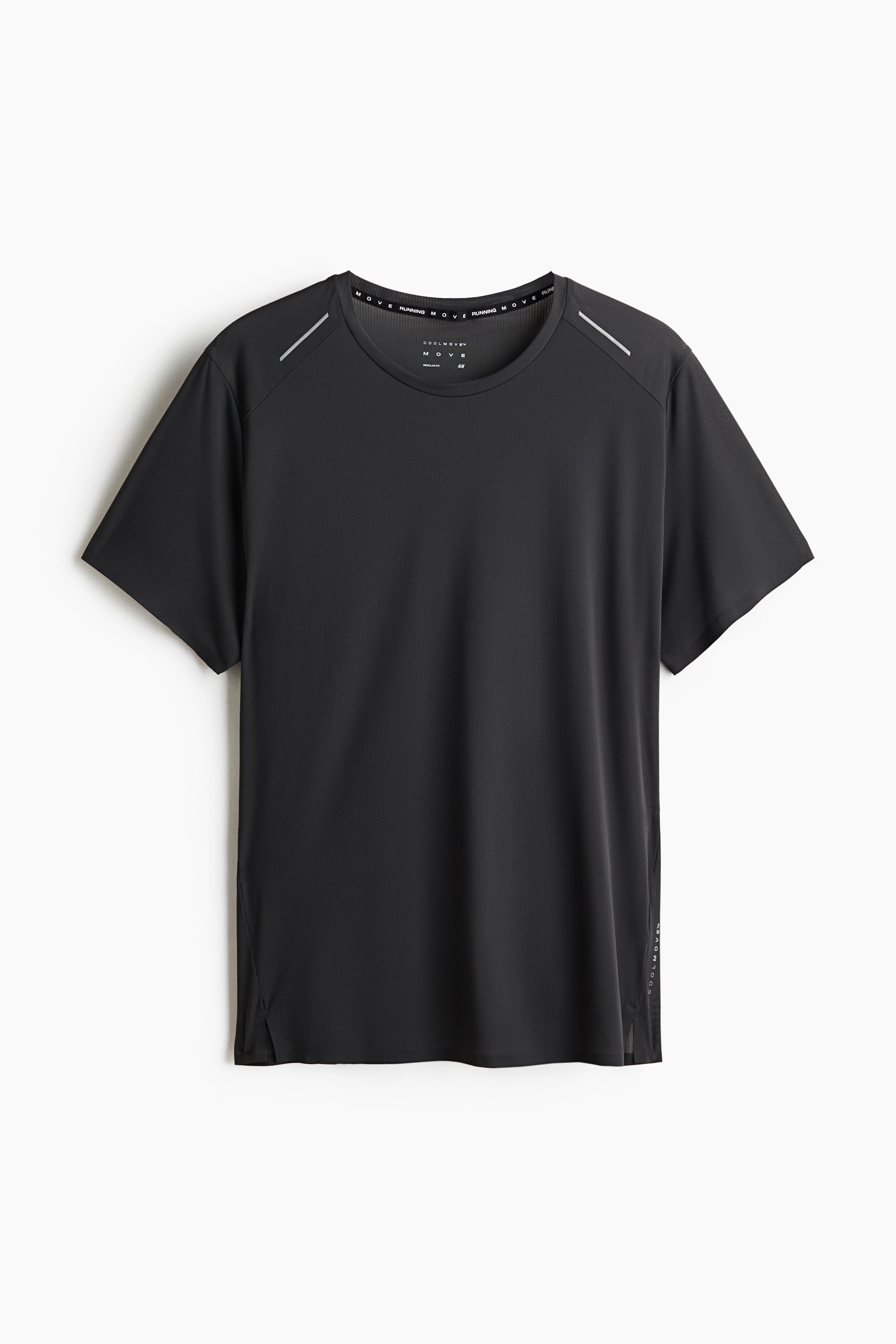 Lightweight Cooling Running T-Shirt - Dark gray/White/White/Light dusty green/Dark gray