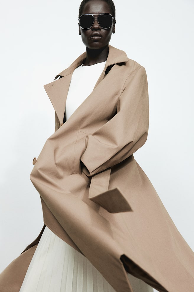 Trenchcoat - Dunkelbeige - 1