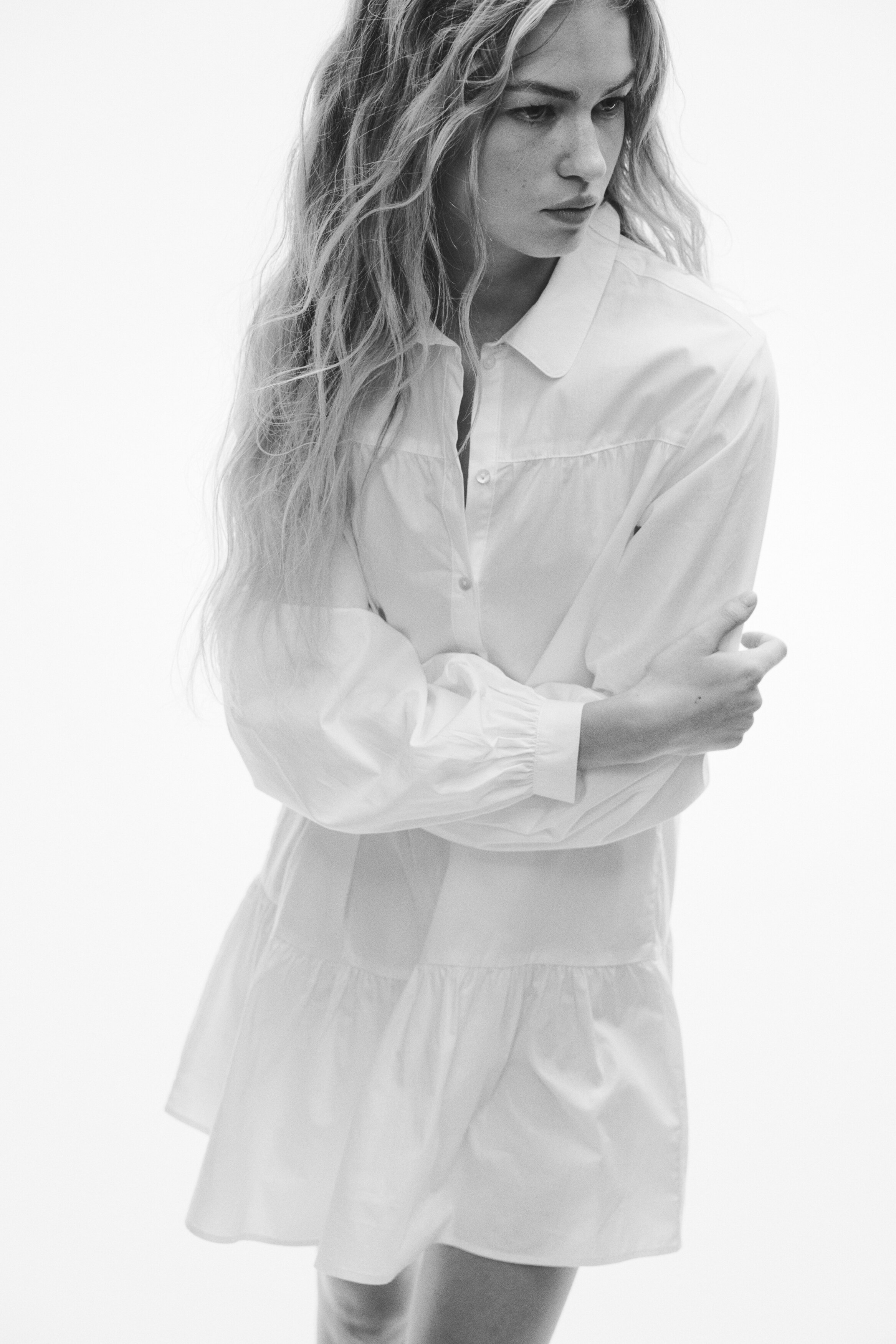 Poplin shirt dress