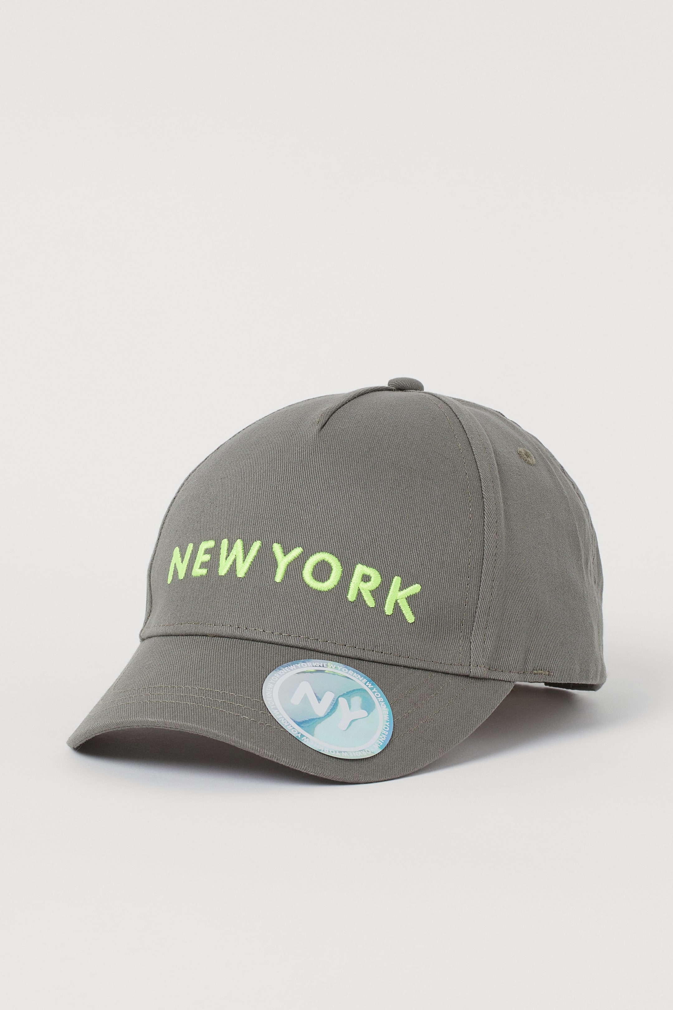 Ver imagen más grande: Gorra de sarga con motivo - Verde caqui/New York - NIÑOS | H&M ES 1