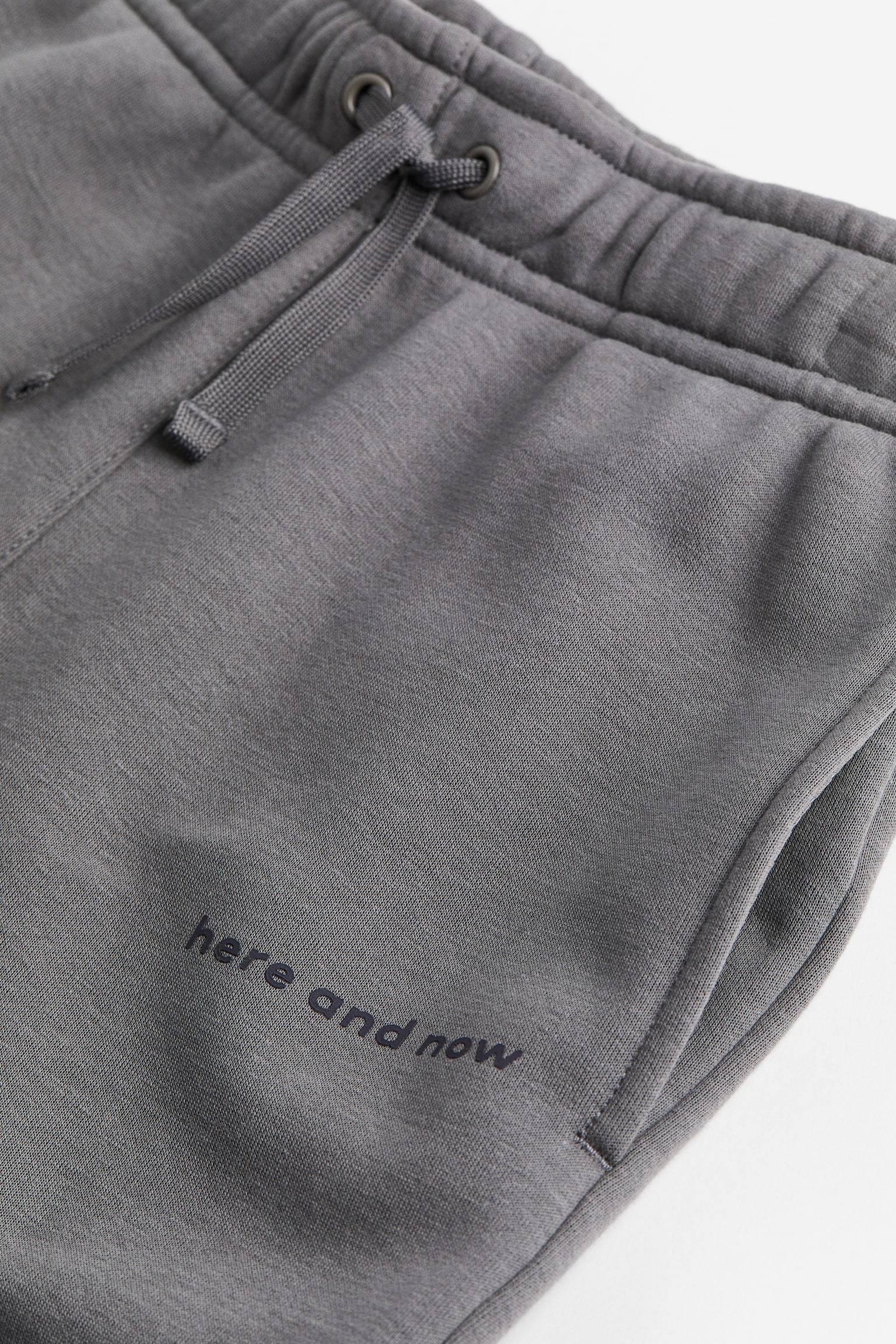 Text Design Track Pants - Dark grey/Light beige - 2