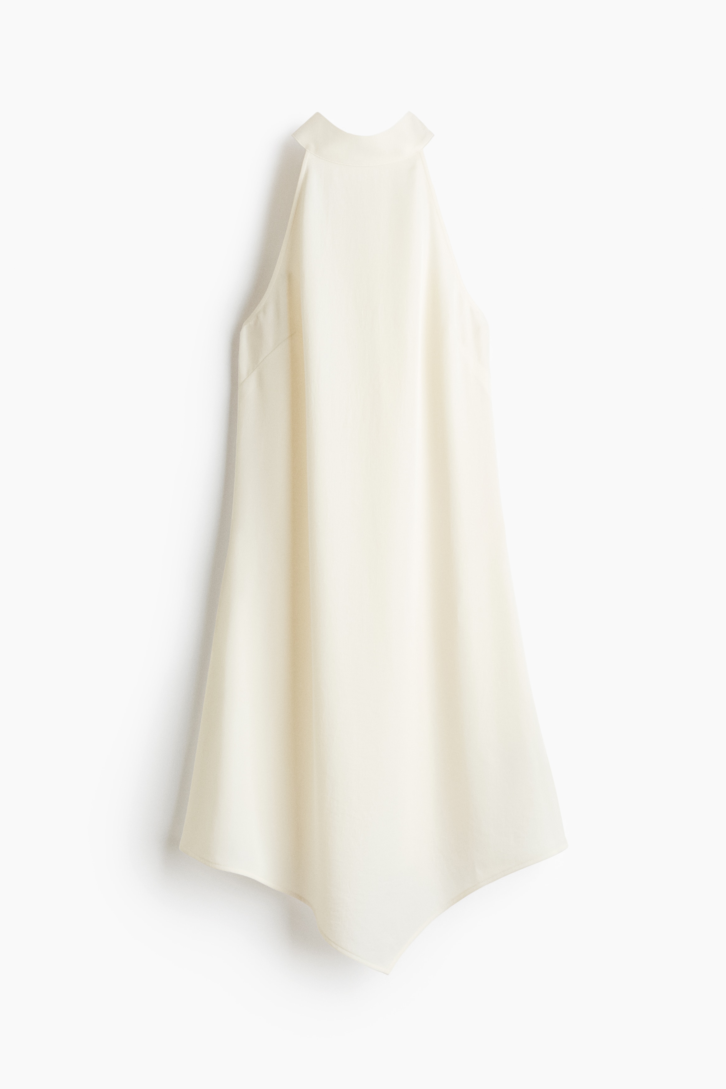 Kleid mit Bindedetail und Zipfelsaum - Cremefarben/Dunkellila/Geblümt/Schwarz