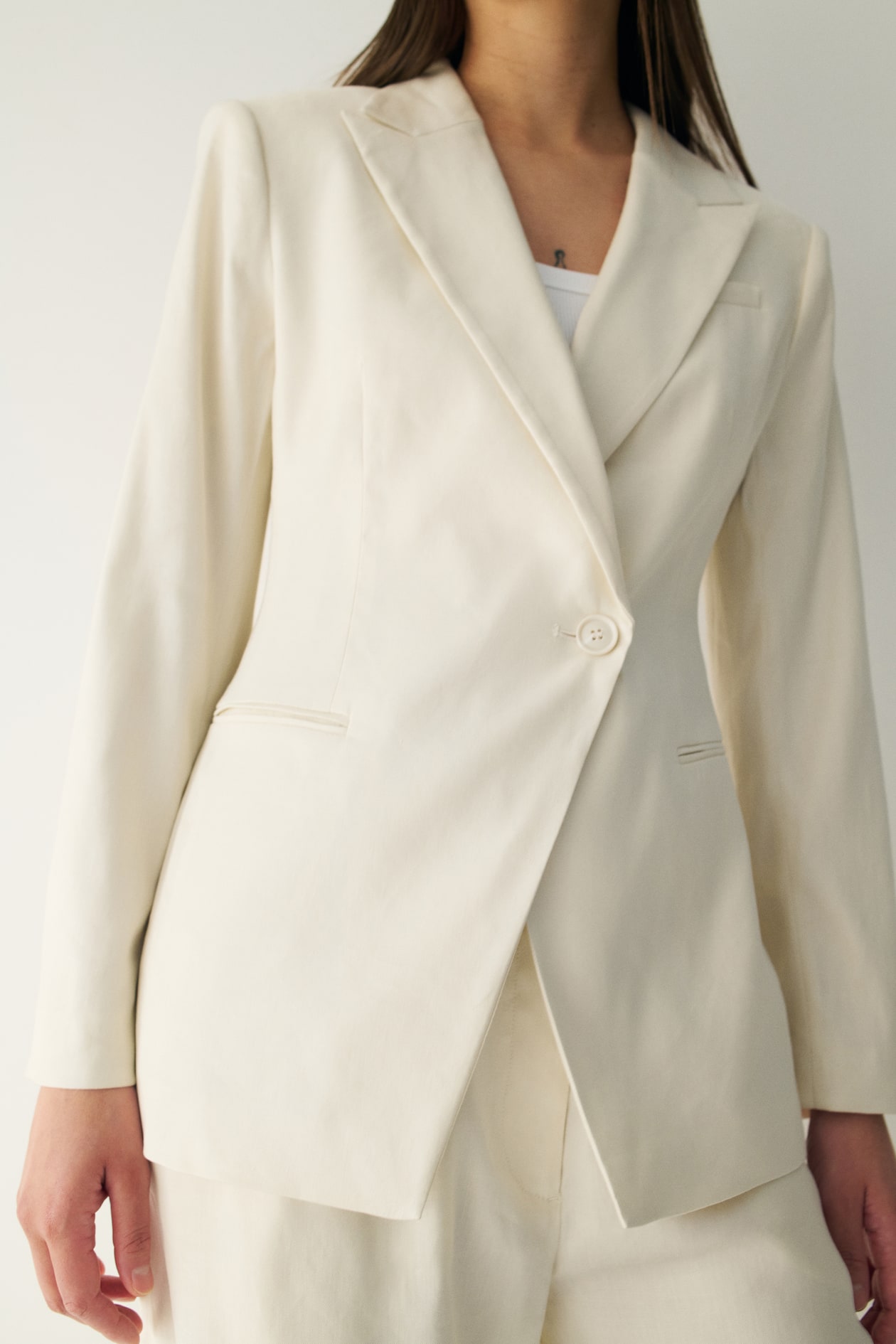 Slim-Fit Linen-Blend Blazer - image 5