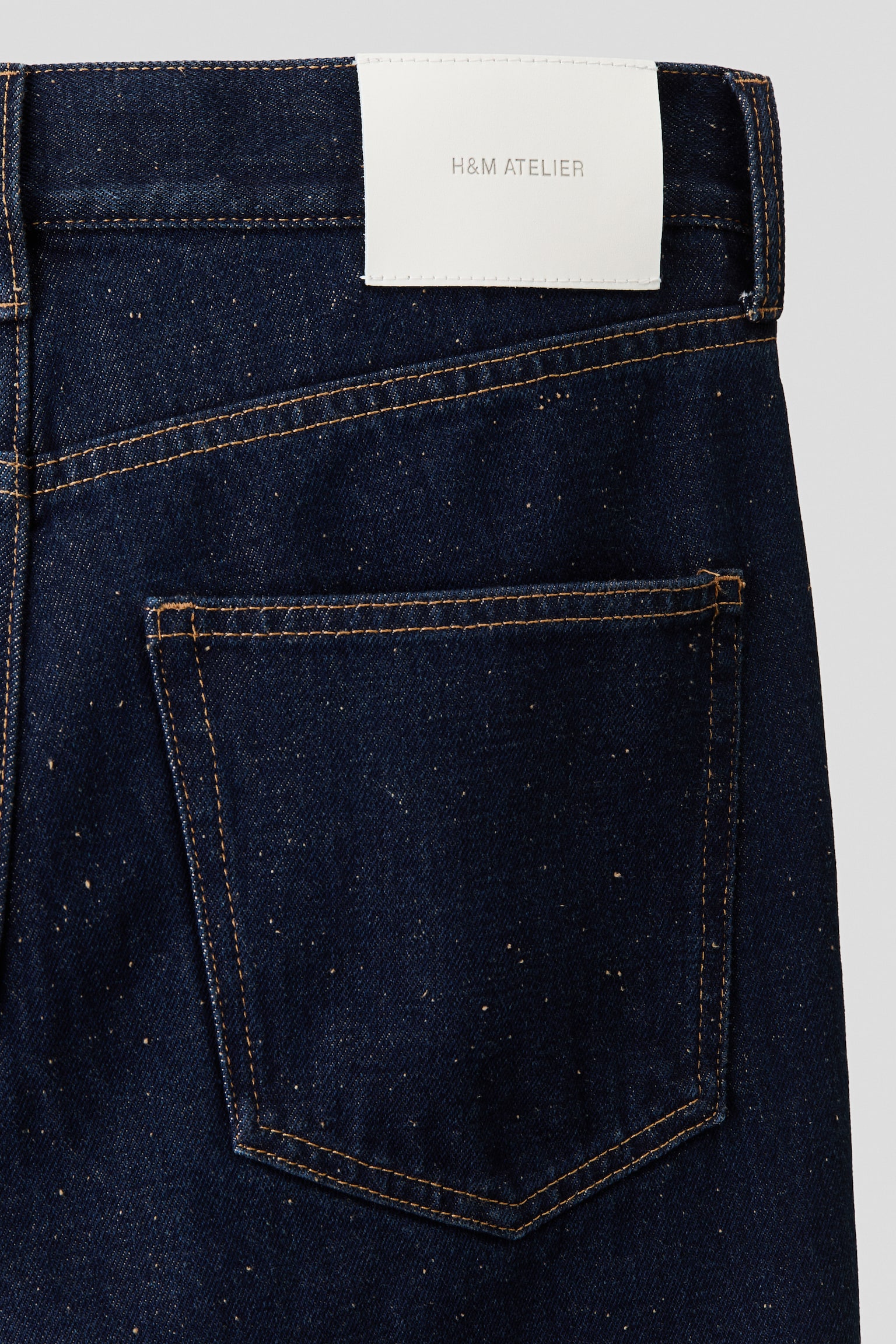 Мужские джинсы H&M Straight Regular, цвет: Тёмный джинсовый синий — фото 5