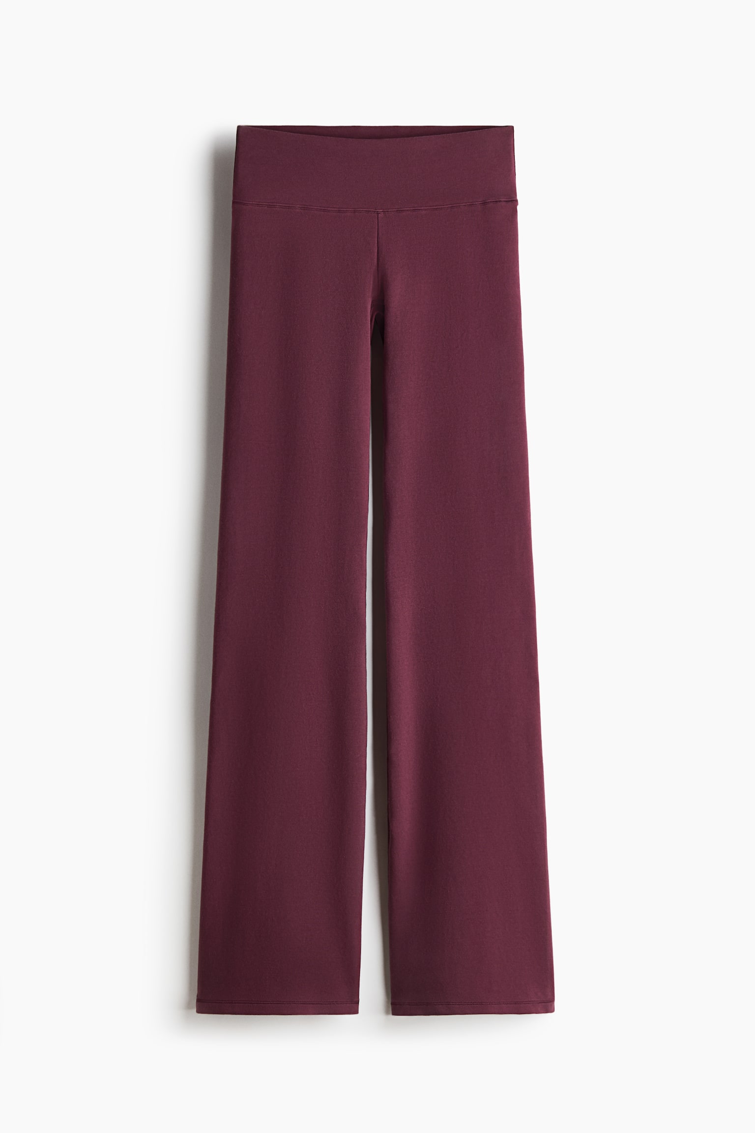 Flared sports leggings - Light burgundy/Light grey marl