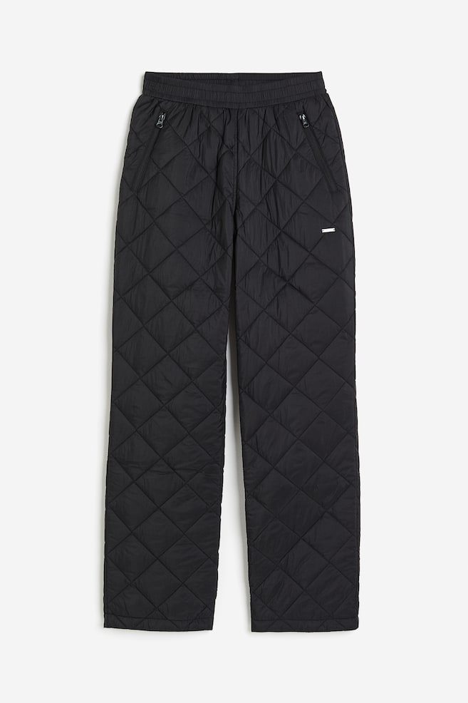 Quilted Pants - Black - 1