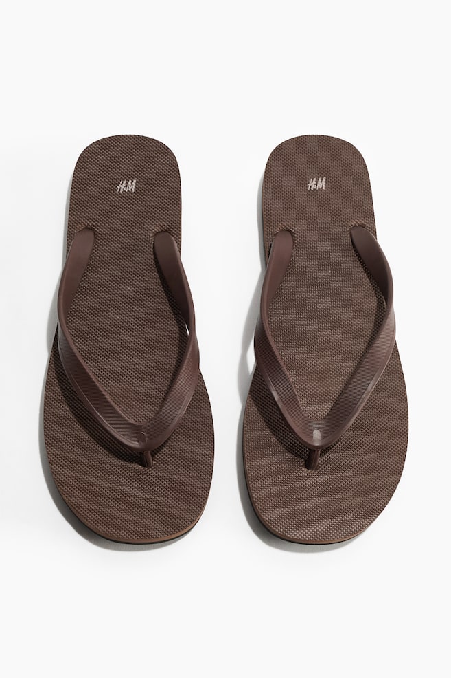 Rubber flip flops - Dark brown/Black/White/Red/Blue - 1