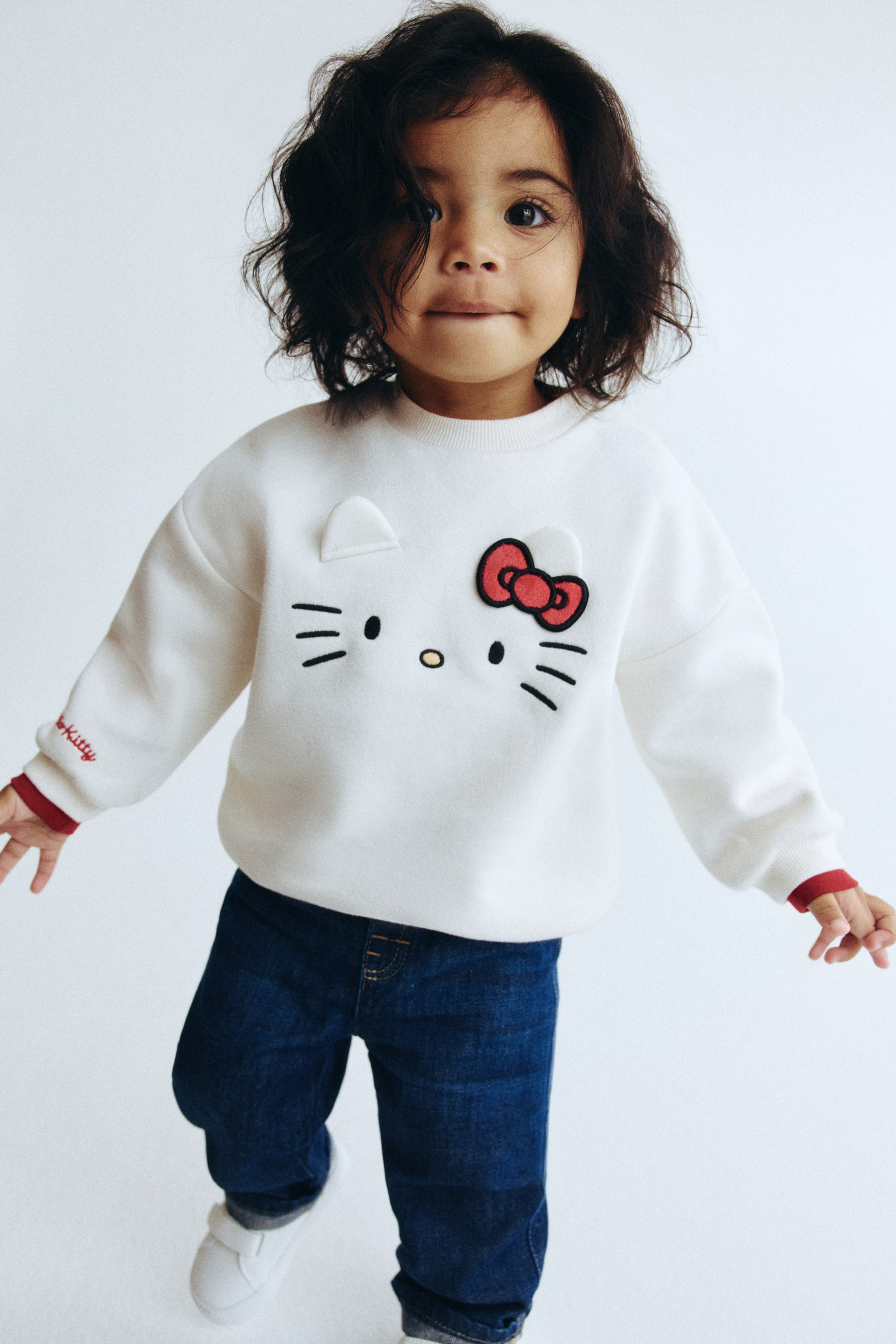 View larger image: Sweatshirt with Motif - White/Hello Kitty - Kids | H&M US 1