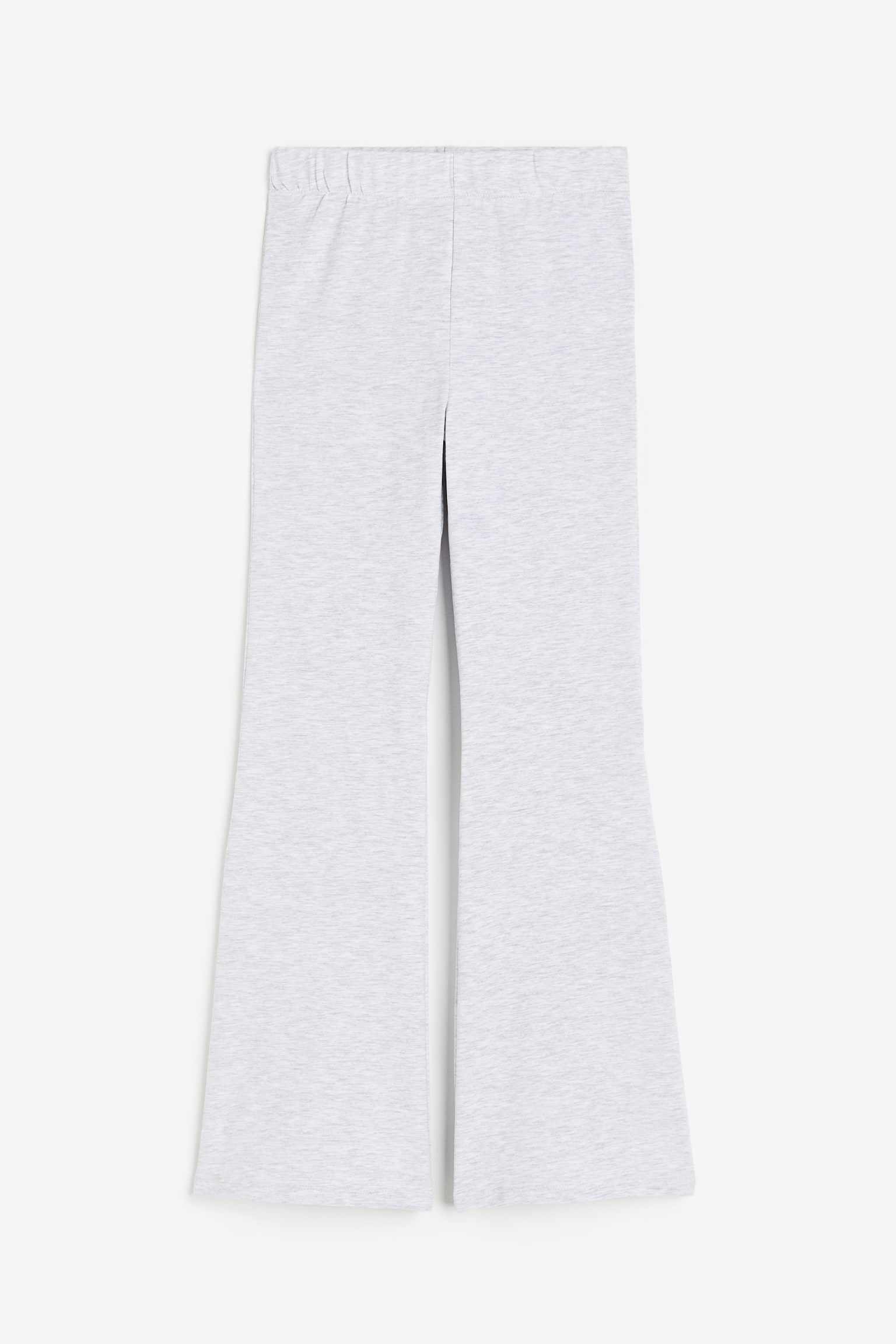 Flared jersey leggings - Light grey marl - 1