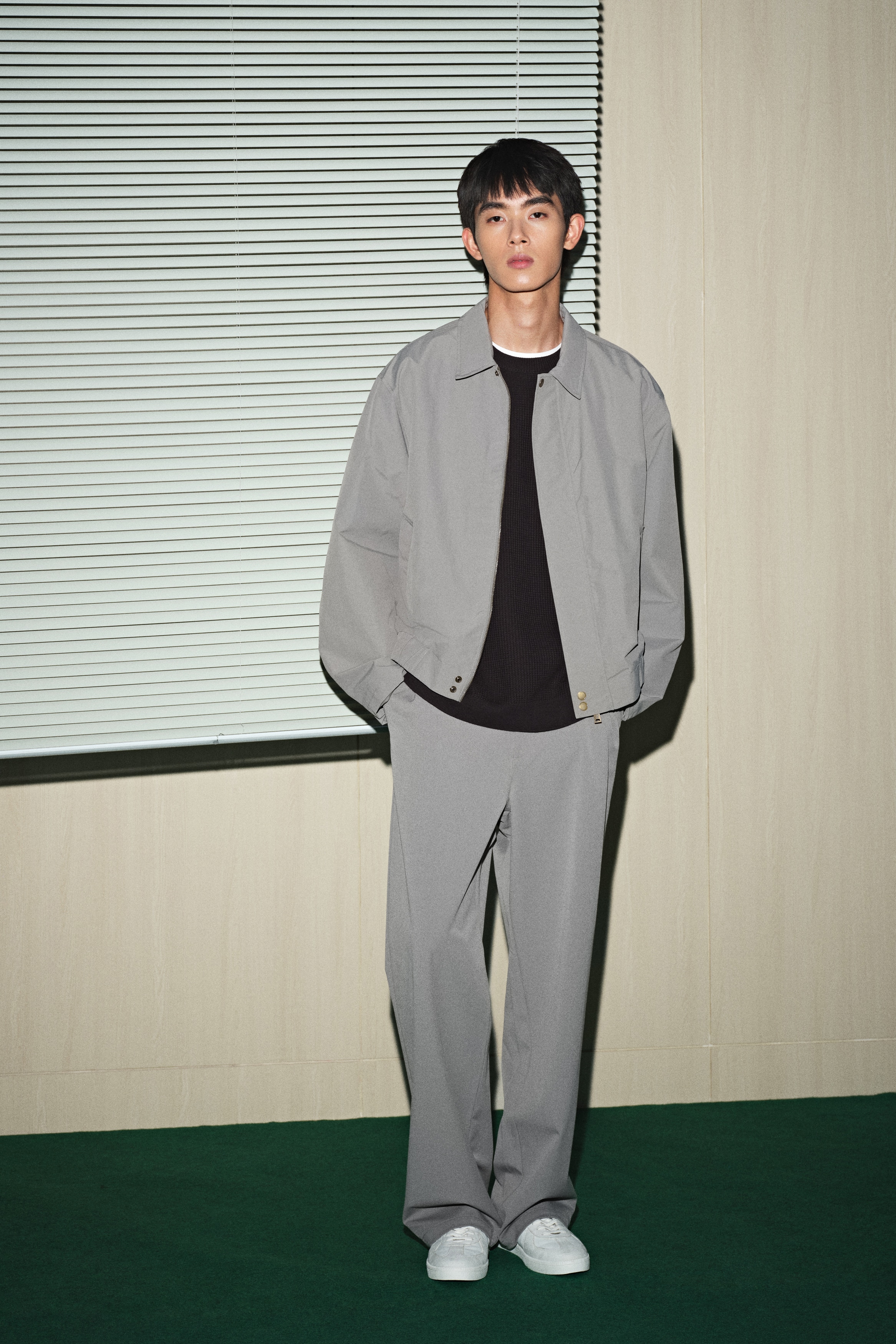 ルーズフィット ナイロンジャケット - グレー - Men | H&M JP