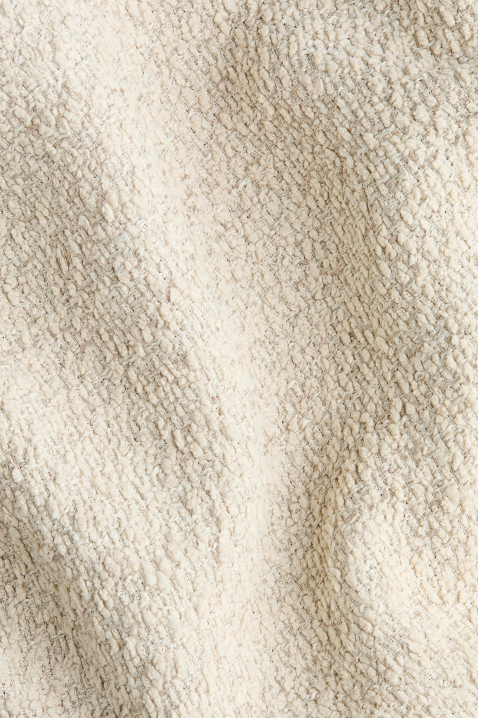 프린지 트리밍 드레스 - 라이트 베이지 - 5